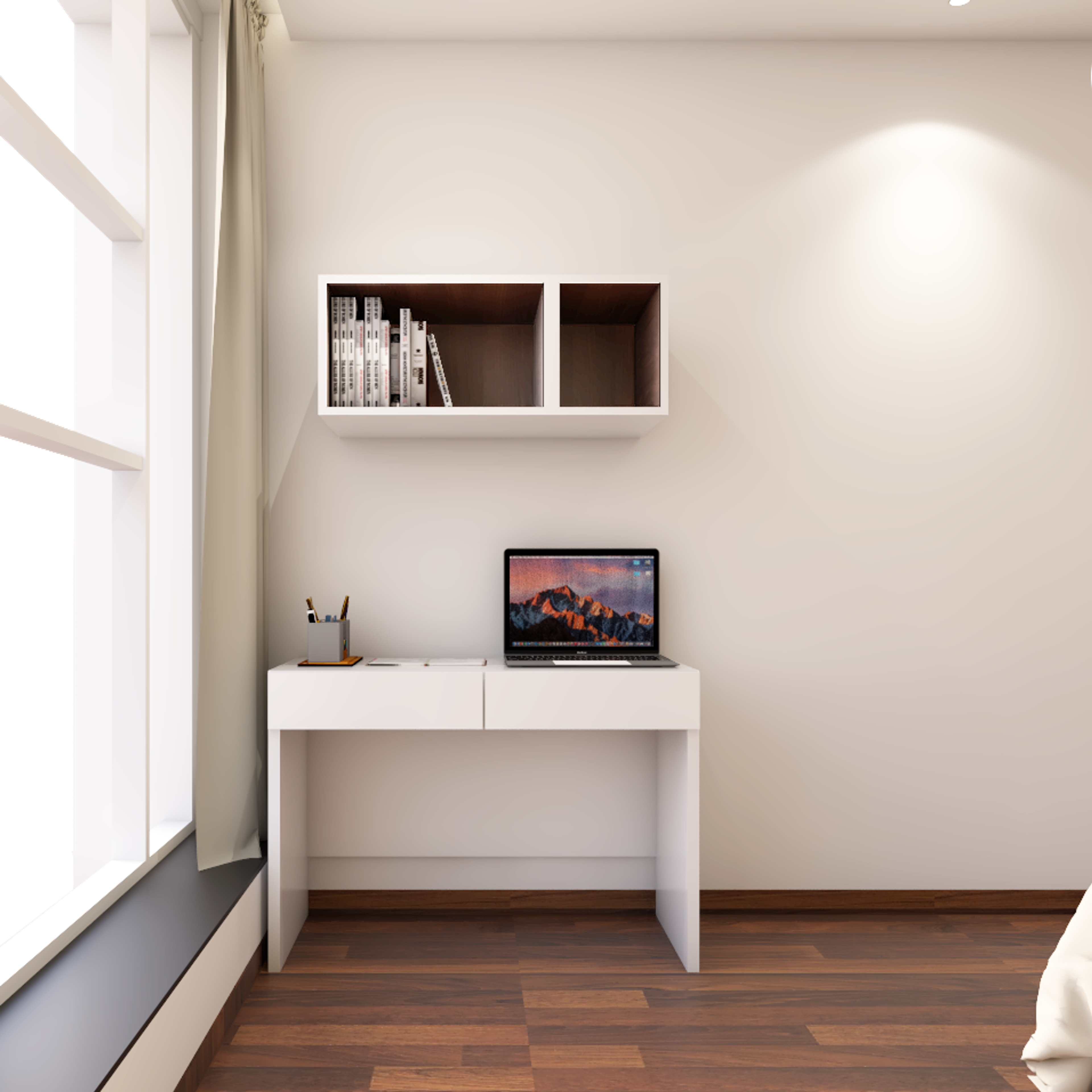 Minimal Theme Spacious Kids Bedroom