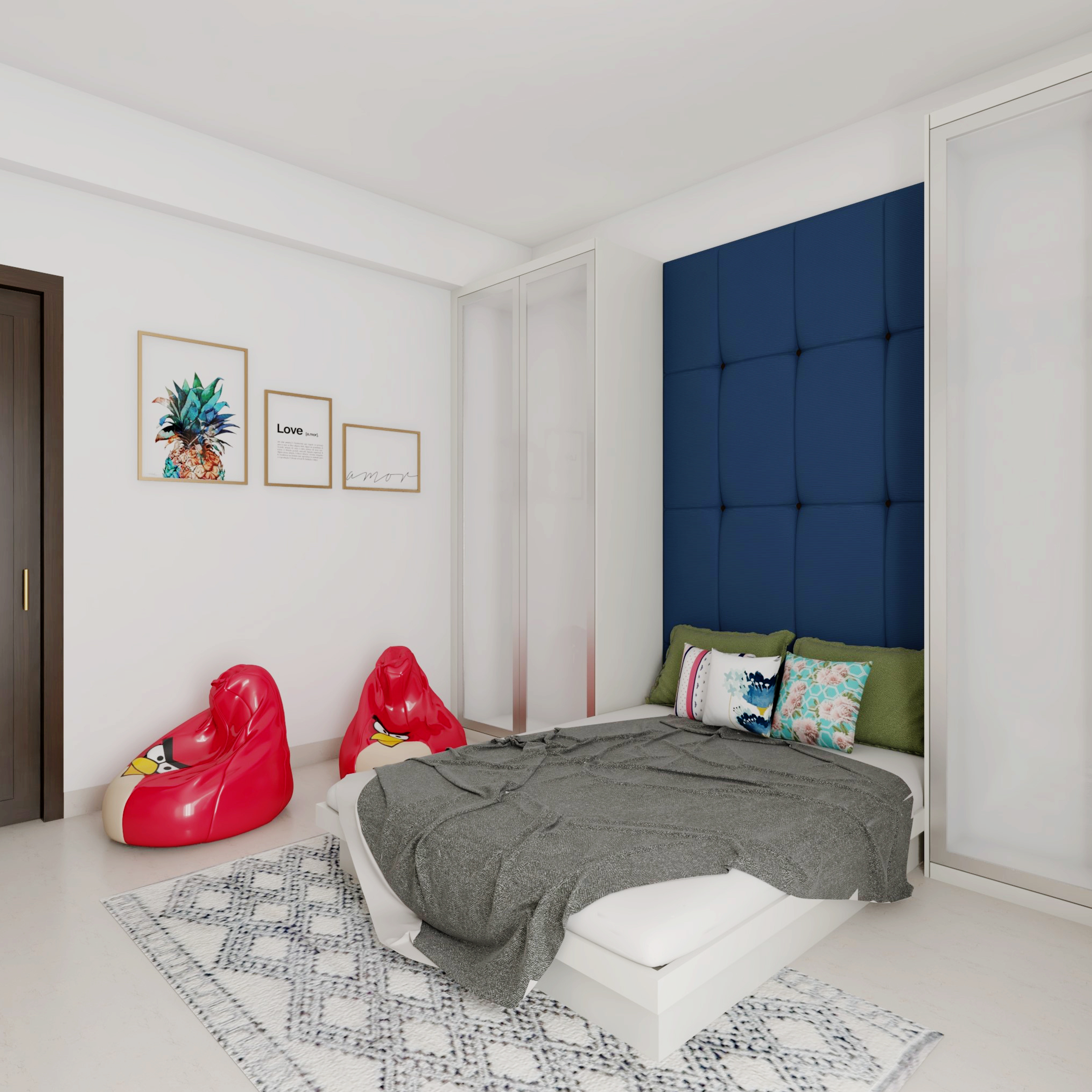 Minimal Kids Bedroom Design – Livspace