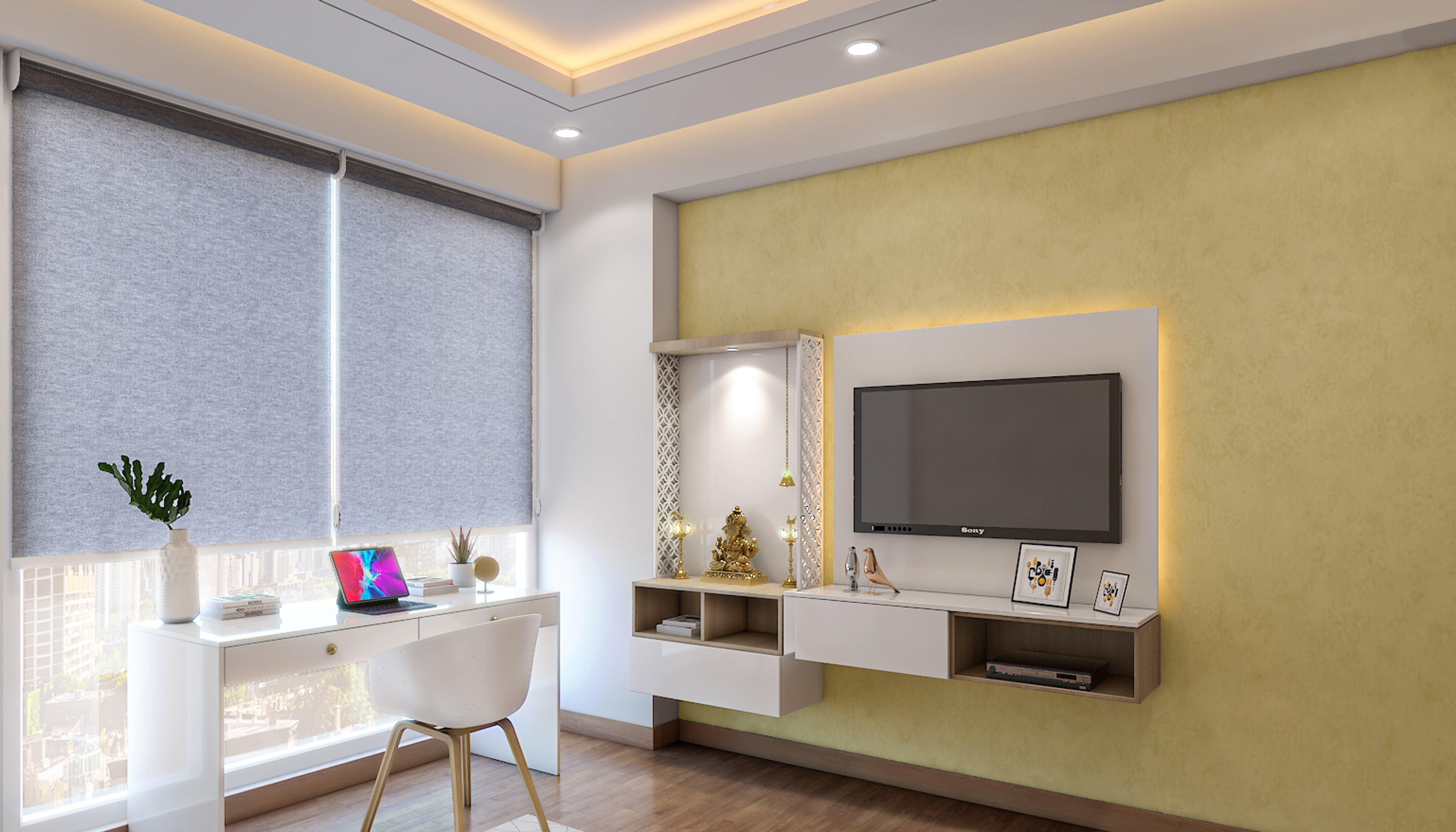 Modern Style Compact Kids Bedroom