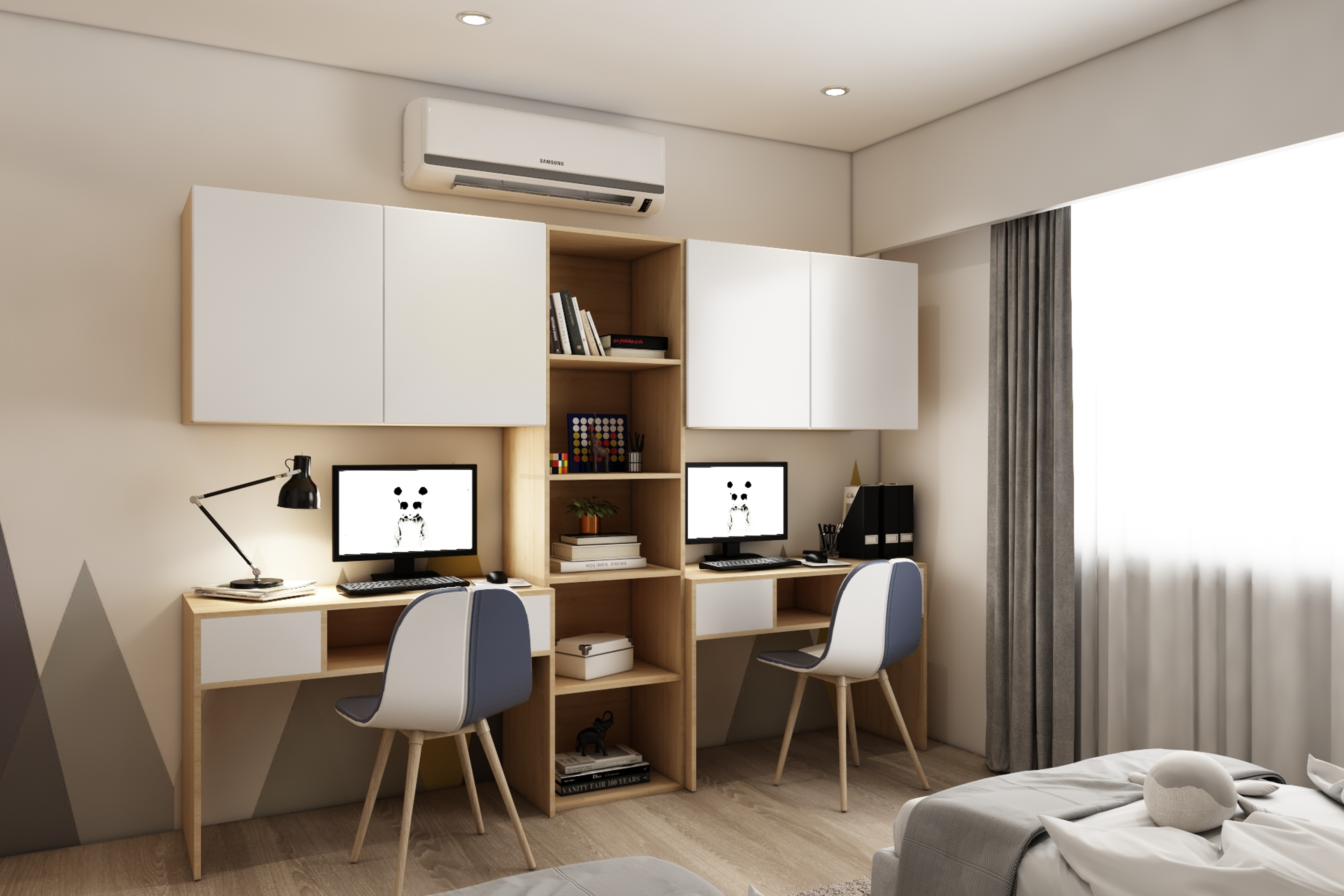 Contemporary Design Compact Kids Bedroom