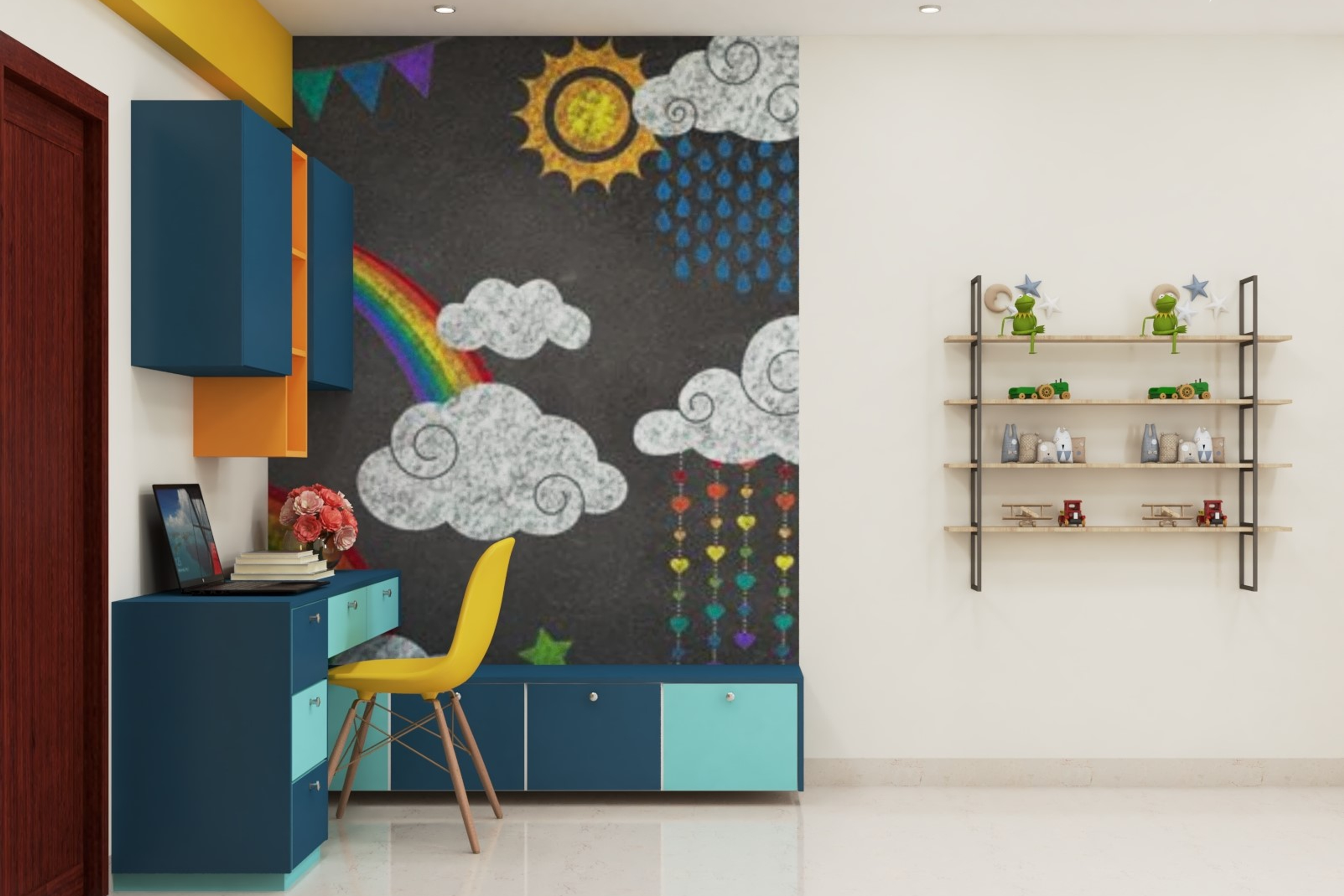 Modern Style Spacious Kid’s Bedroom