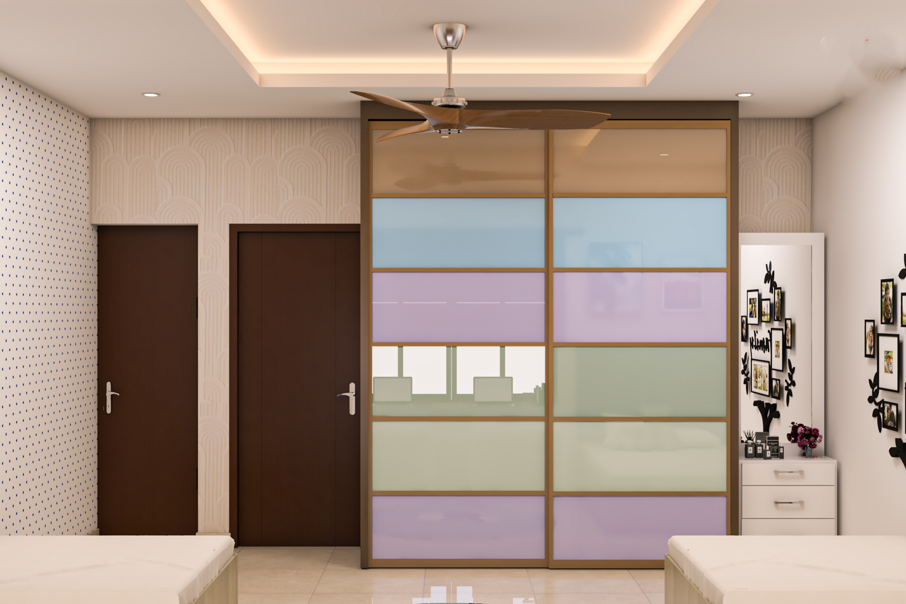 Contemporary Style Spacious Kid’s Bedroom