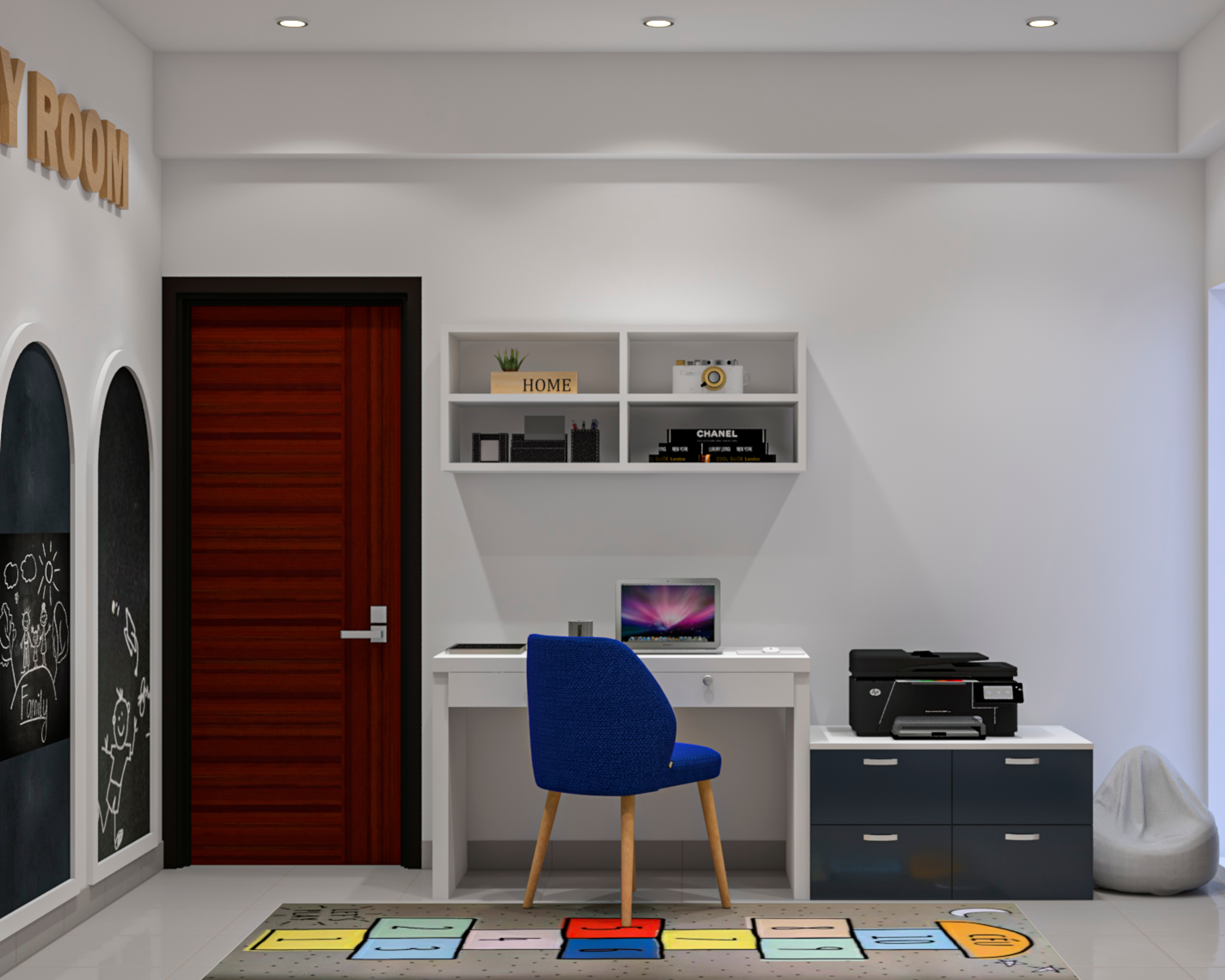 Contemporary Style Spacious Kid’s Bedroom