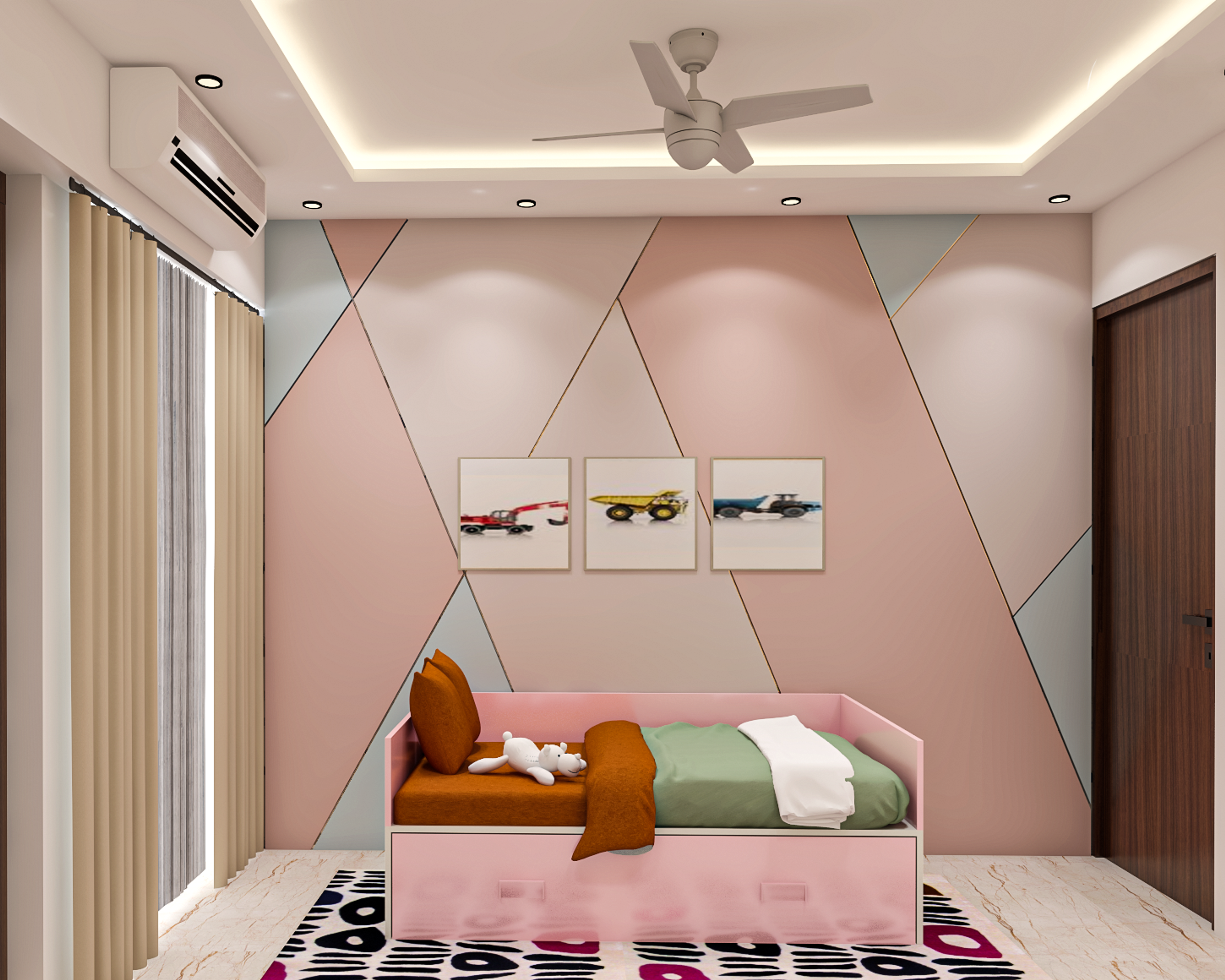 Shabby Chic Kid’s Bedroom Design – Livspace