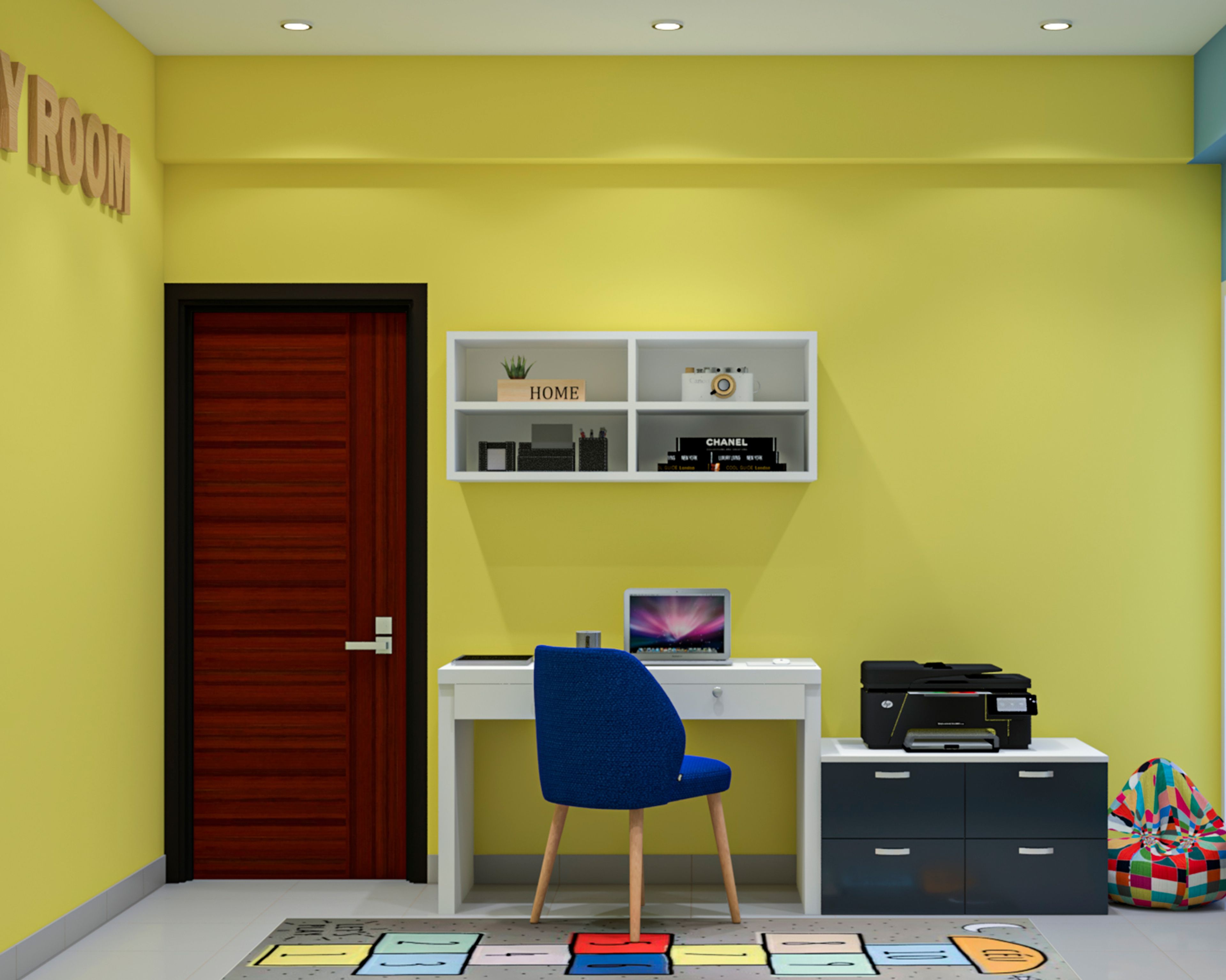 Modern Style Spacious Kids Bedroom