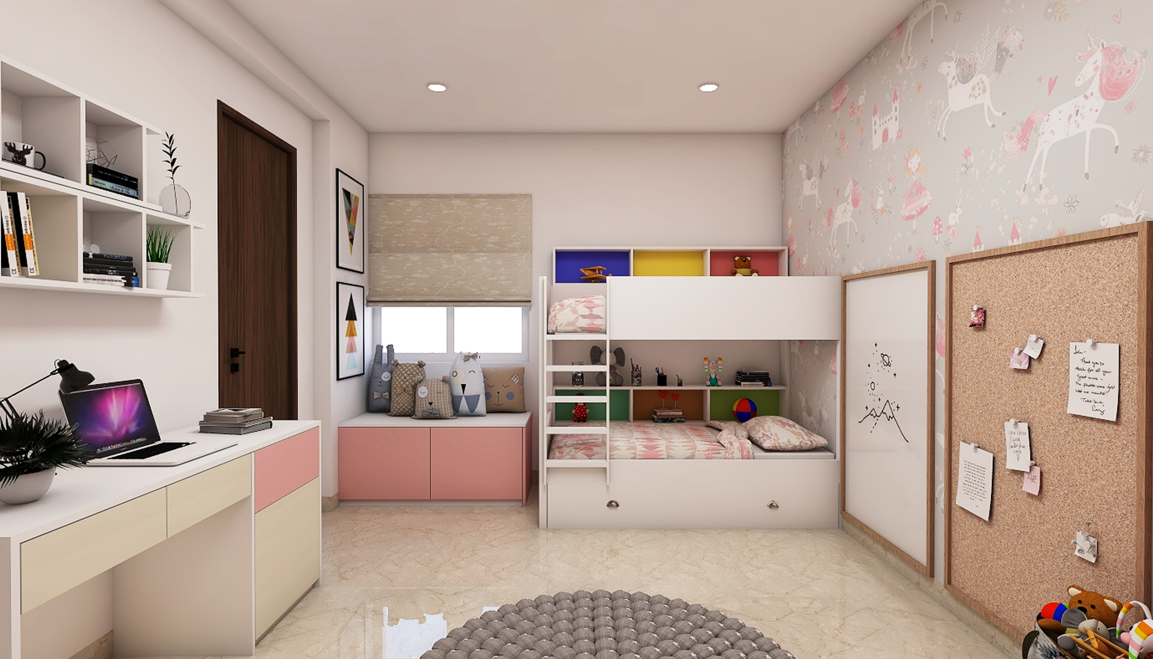 Modern Kids Bedroom Design – Livspace 