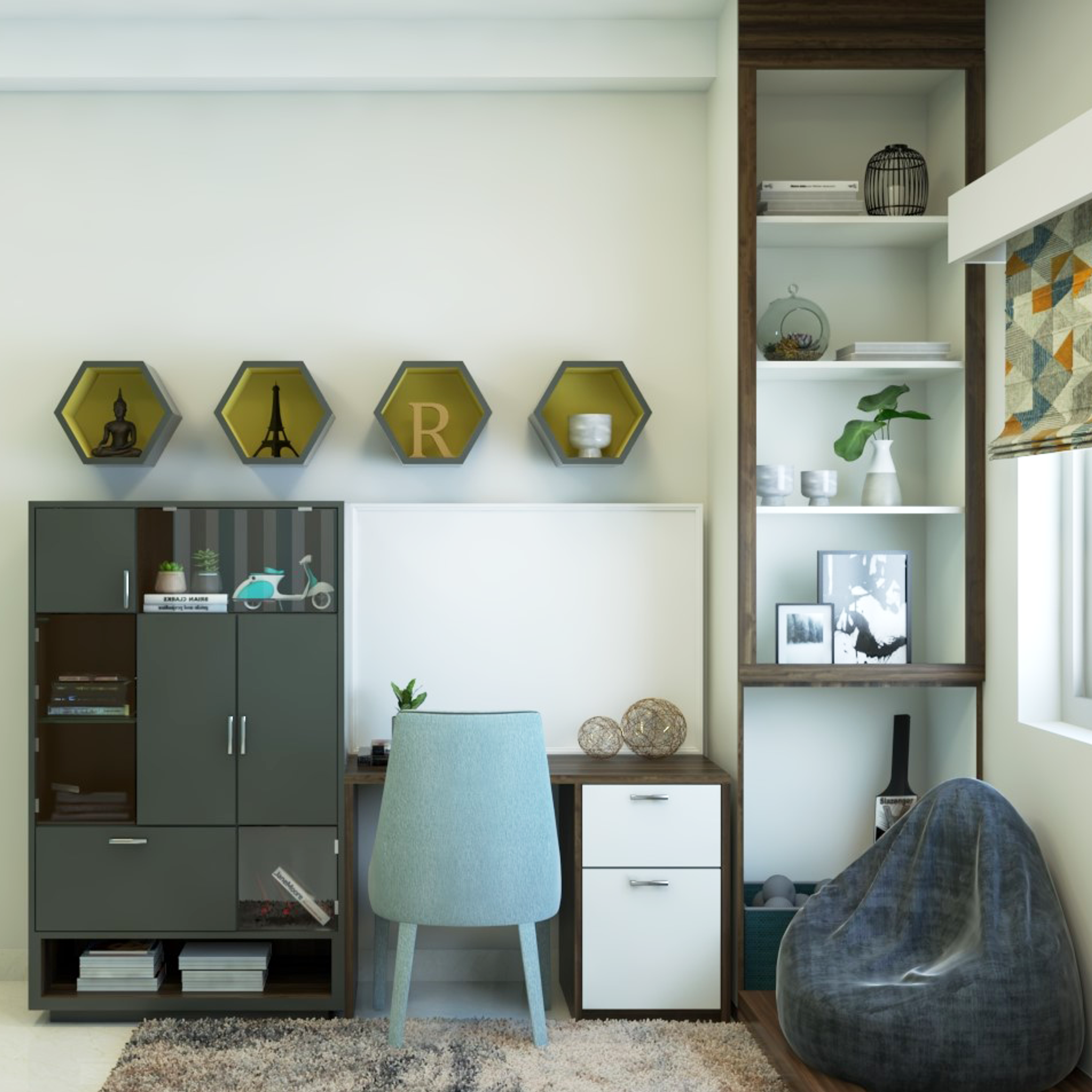 Modern Style Spacious Kids Bedroom