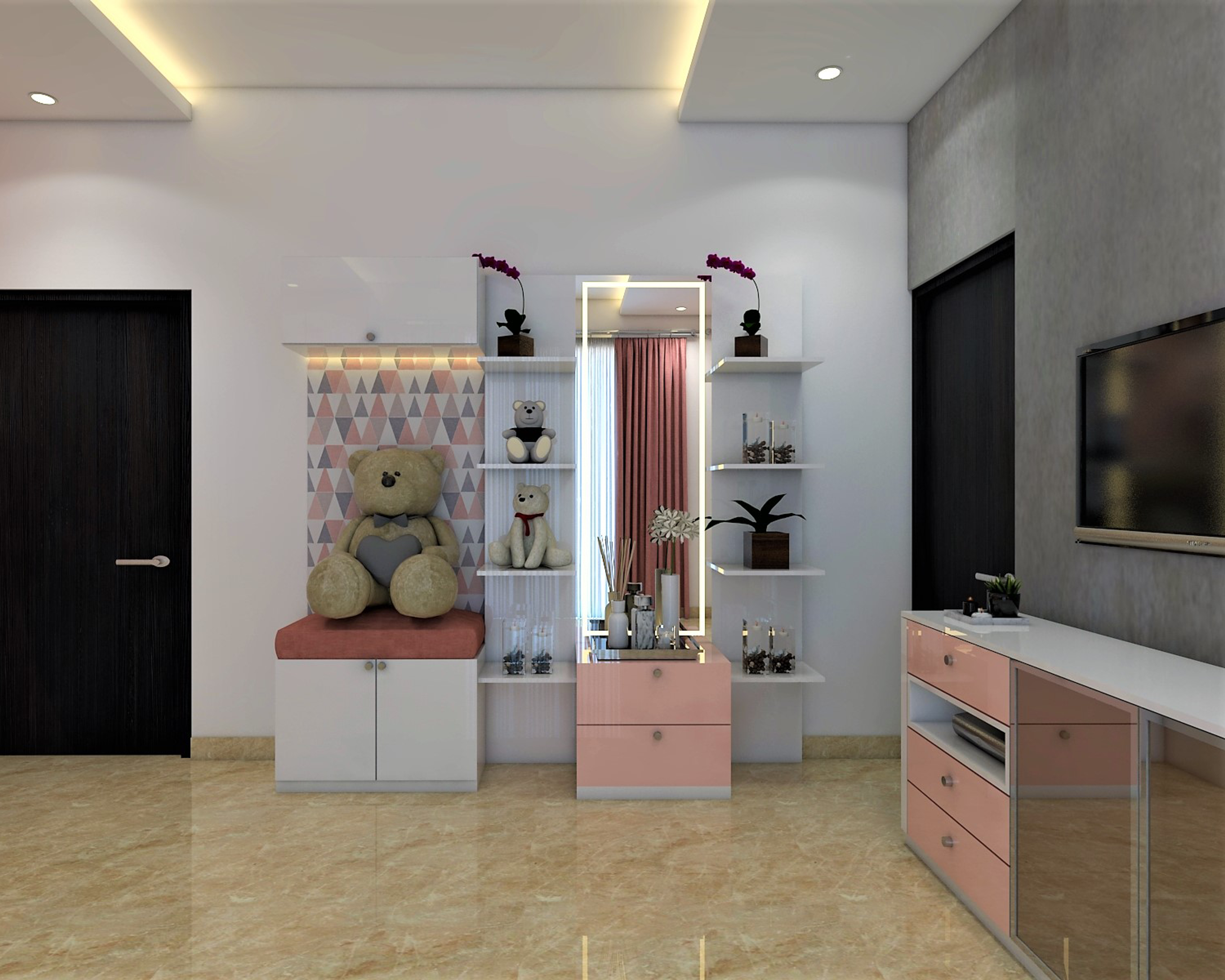 Modern Themed Spacious Kids Bedroom