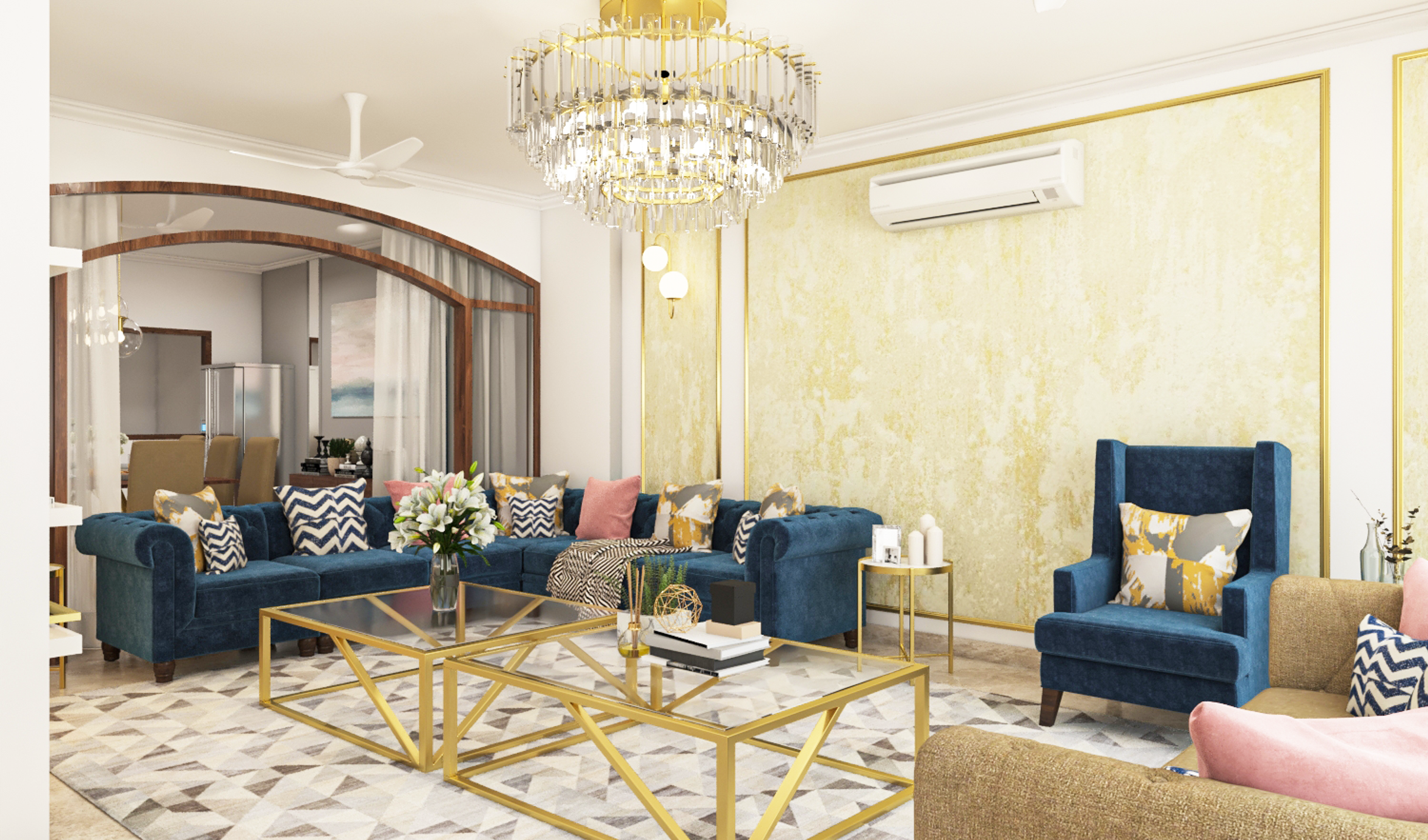 Spacious Traditional Living Room