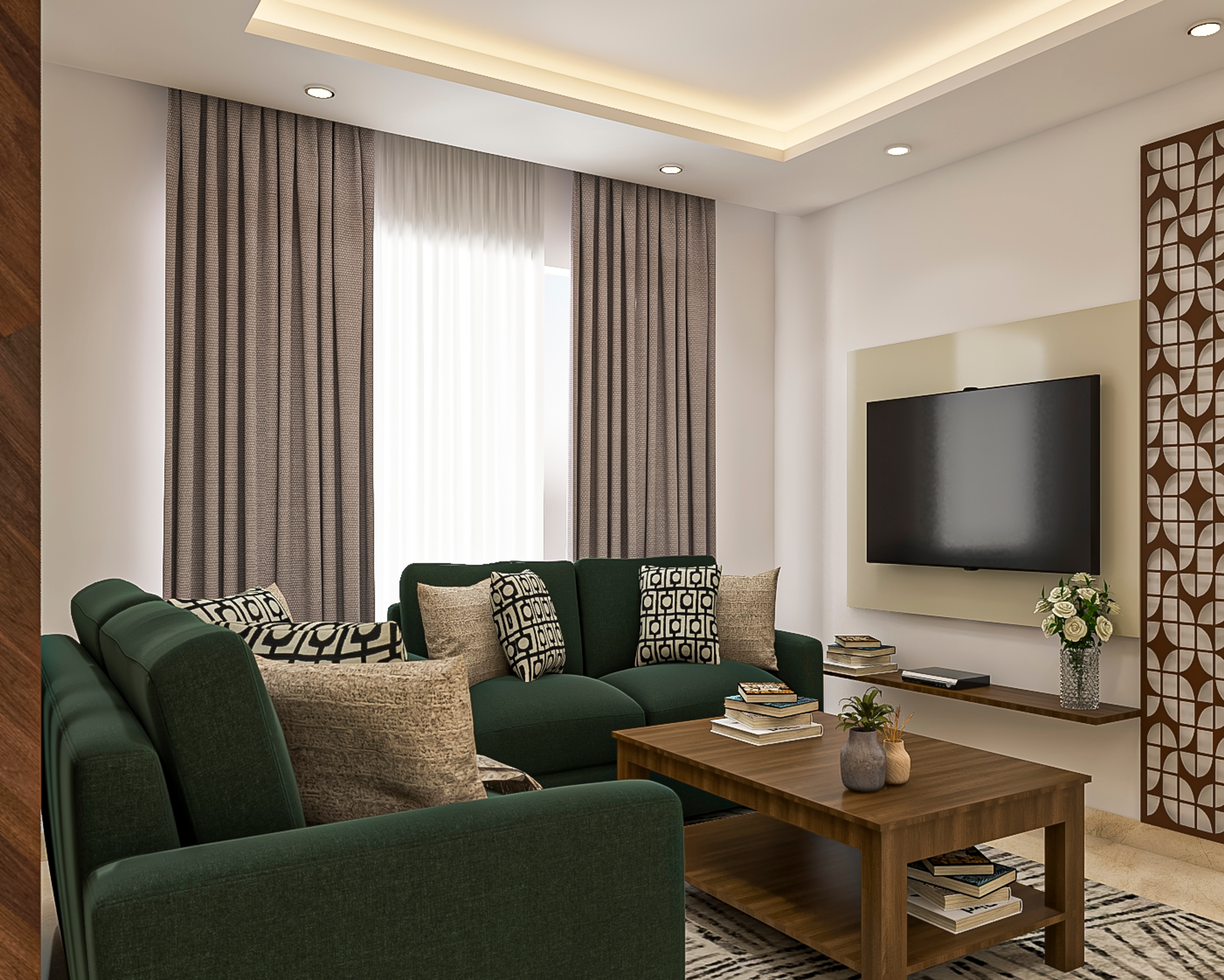 Modern Styled Compact Living Room