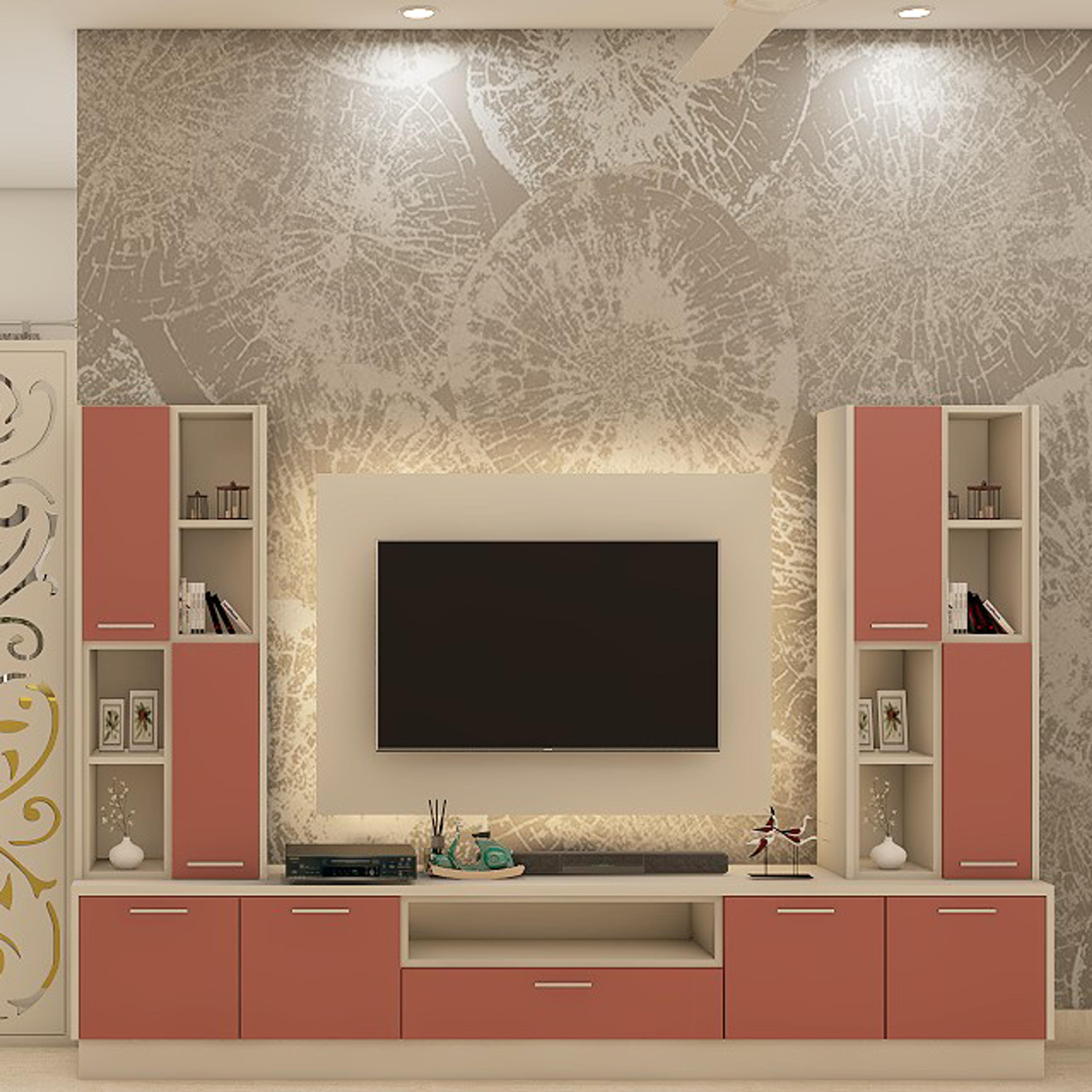 Contemporary Designed Spacious Living Room