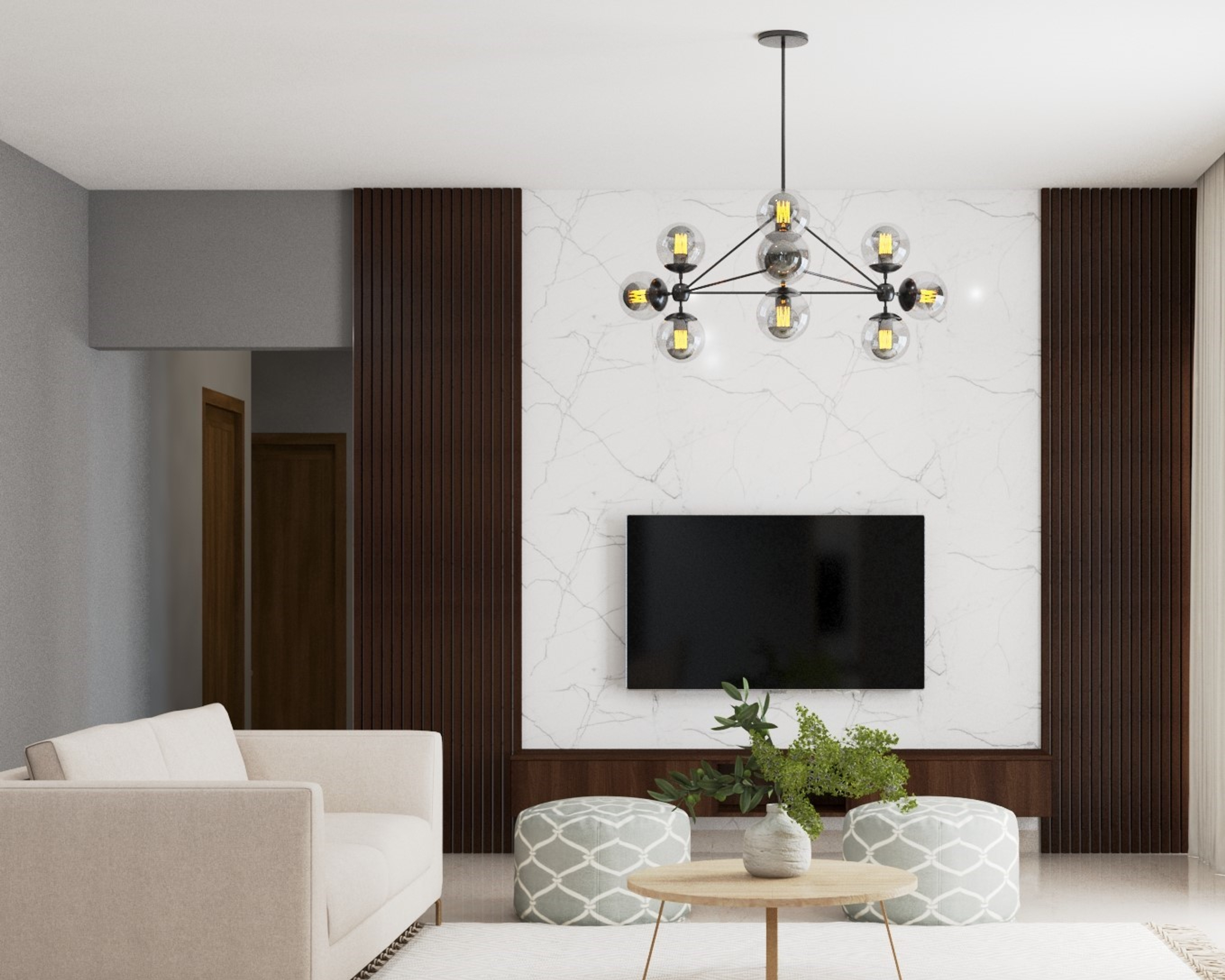 Contemporary Styled Spacious Living Room