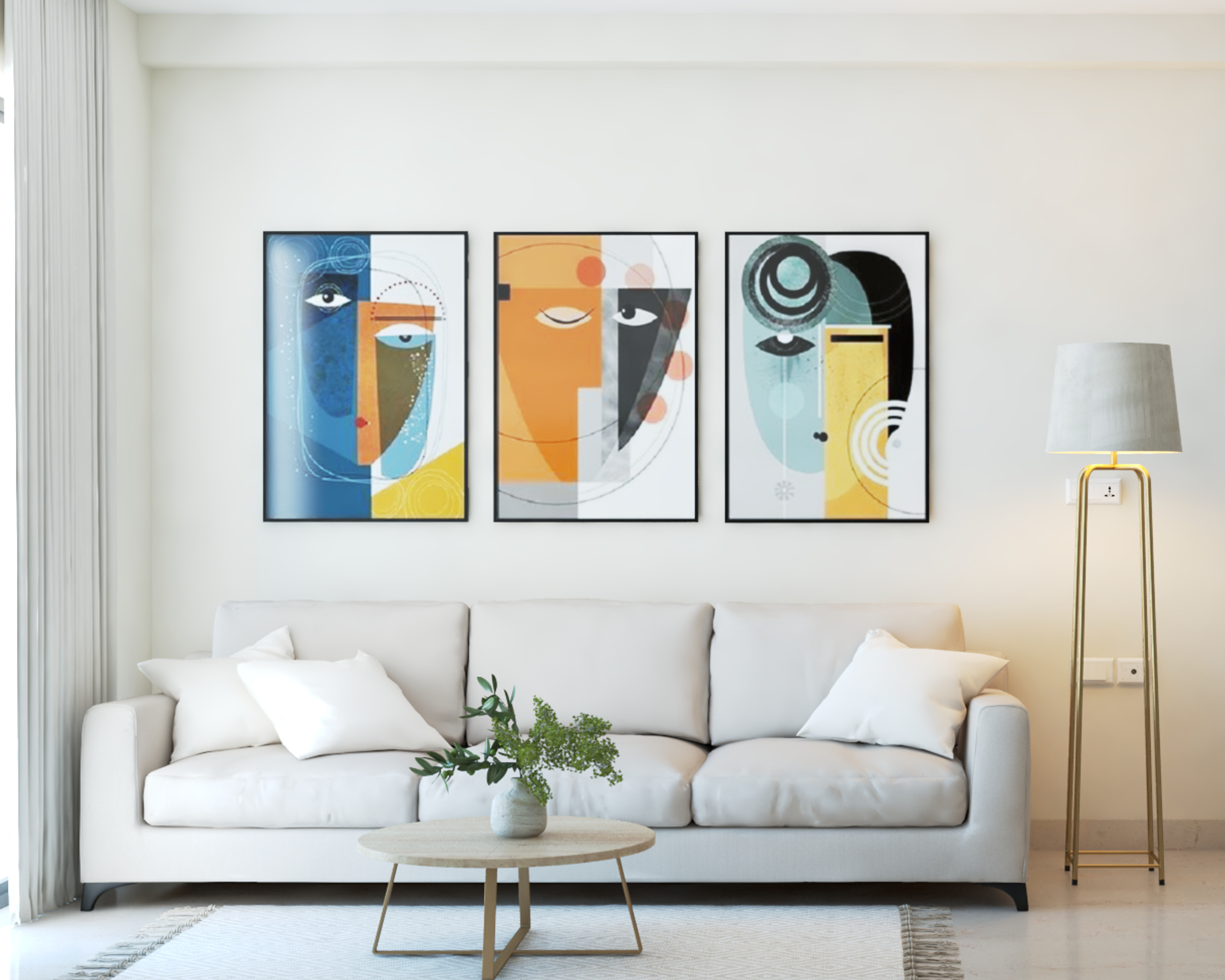 Minimal Spacious Living Room