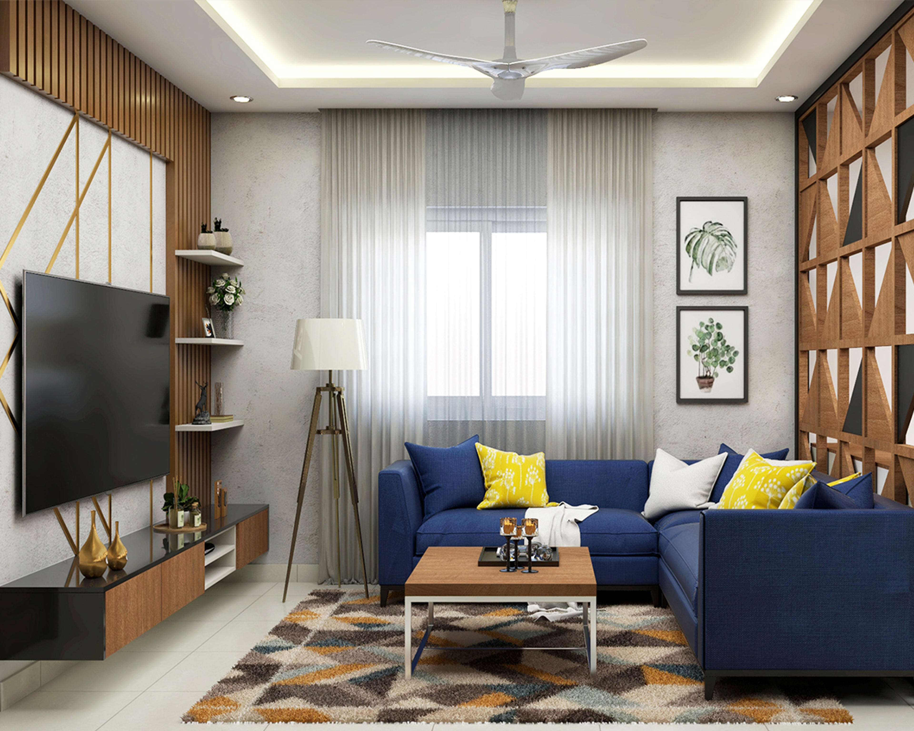 Contemporary Spacious Living Room