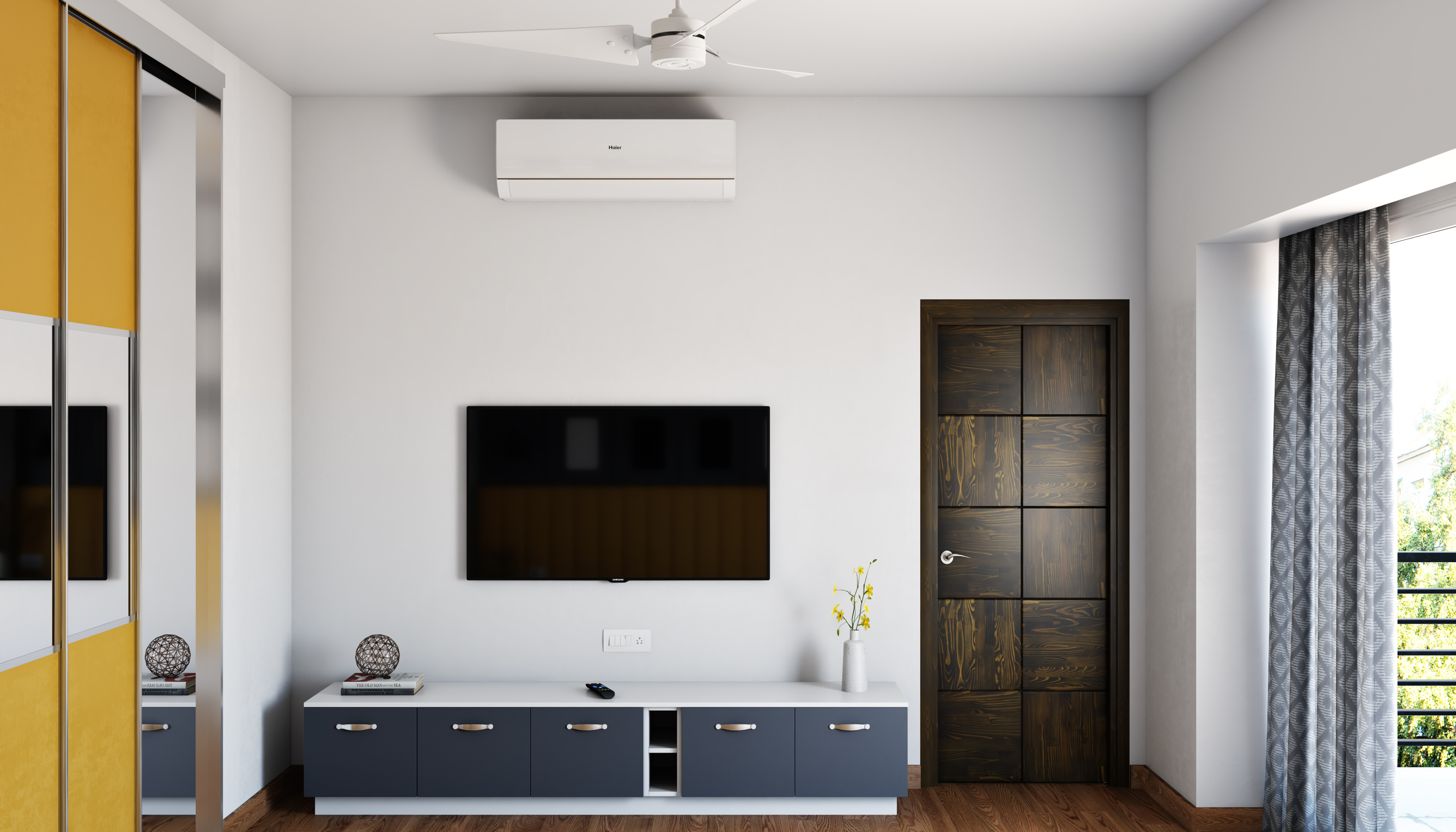 Minimal Style Spacious Living Room