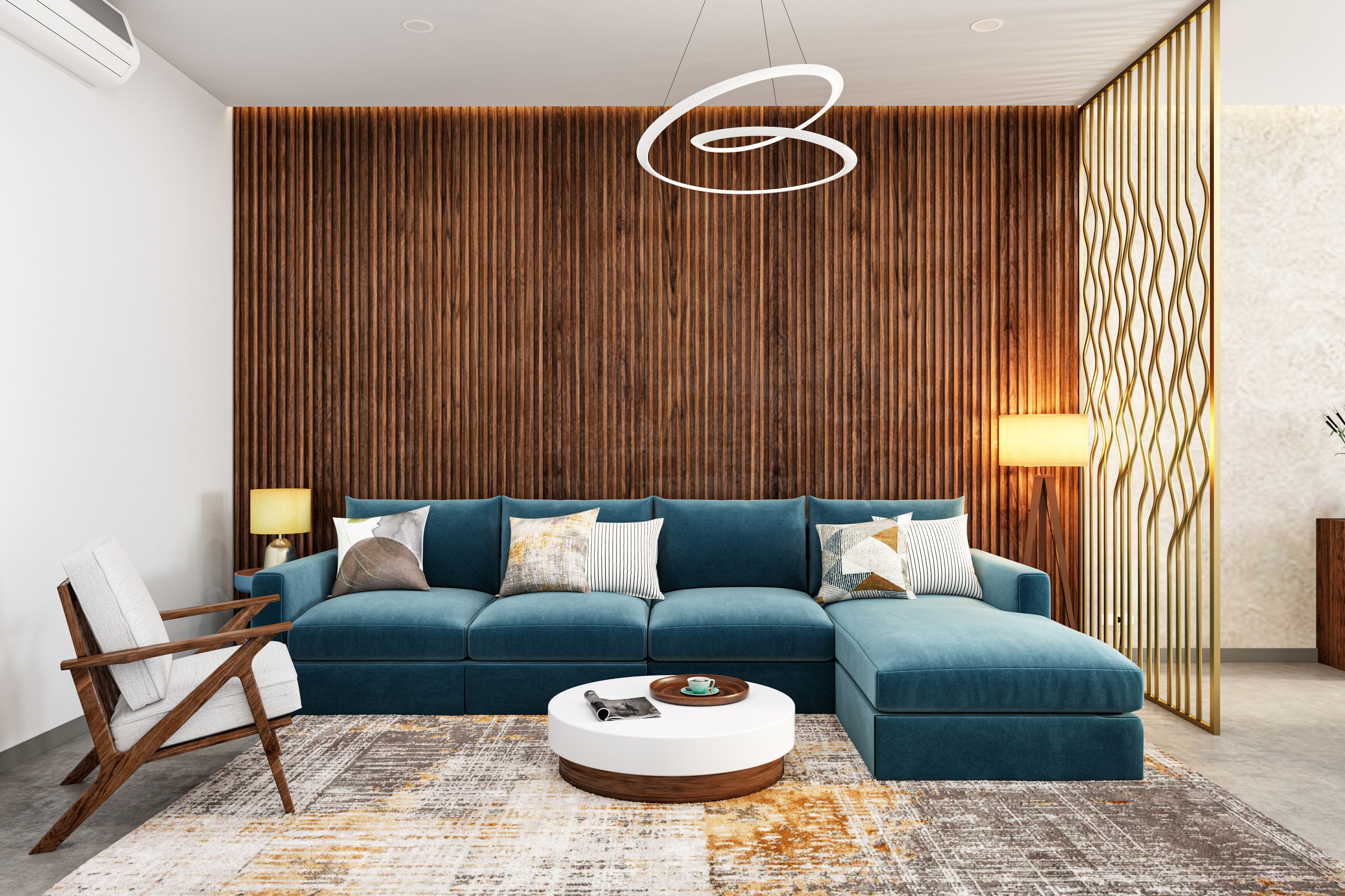 Contemporary Style Compact Living Room