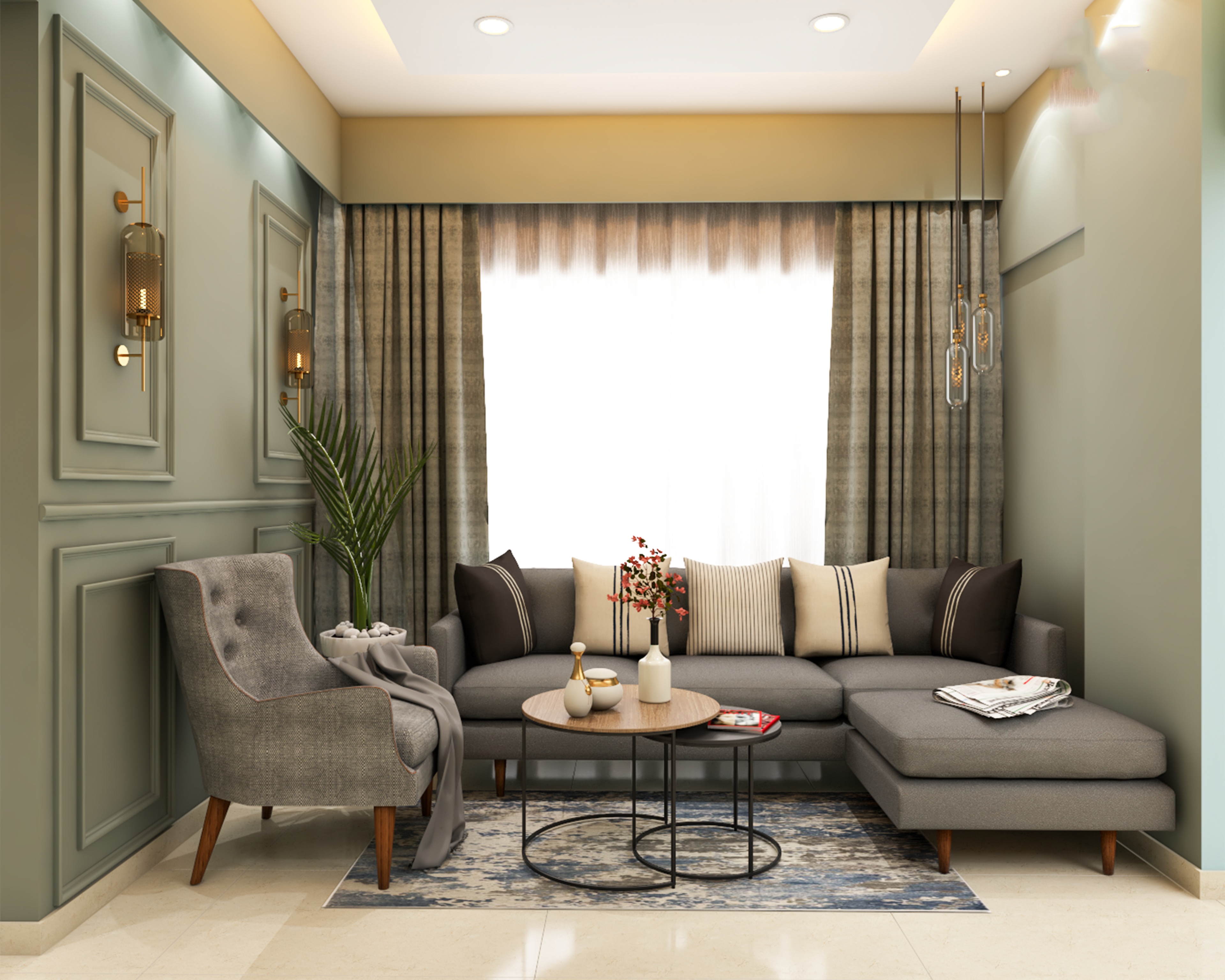 Compact Modern Designed Living Room