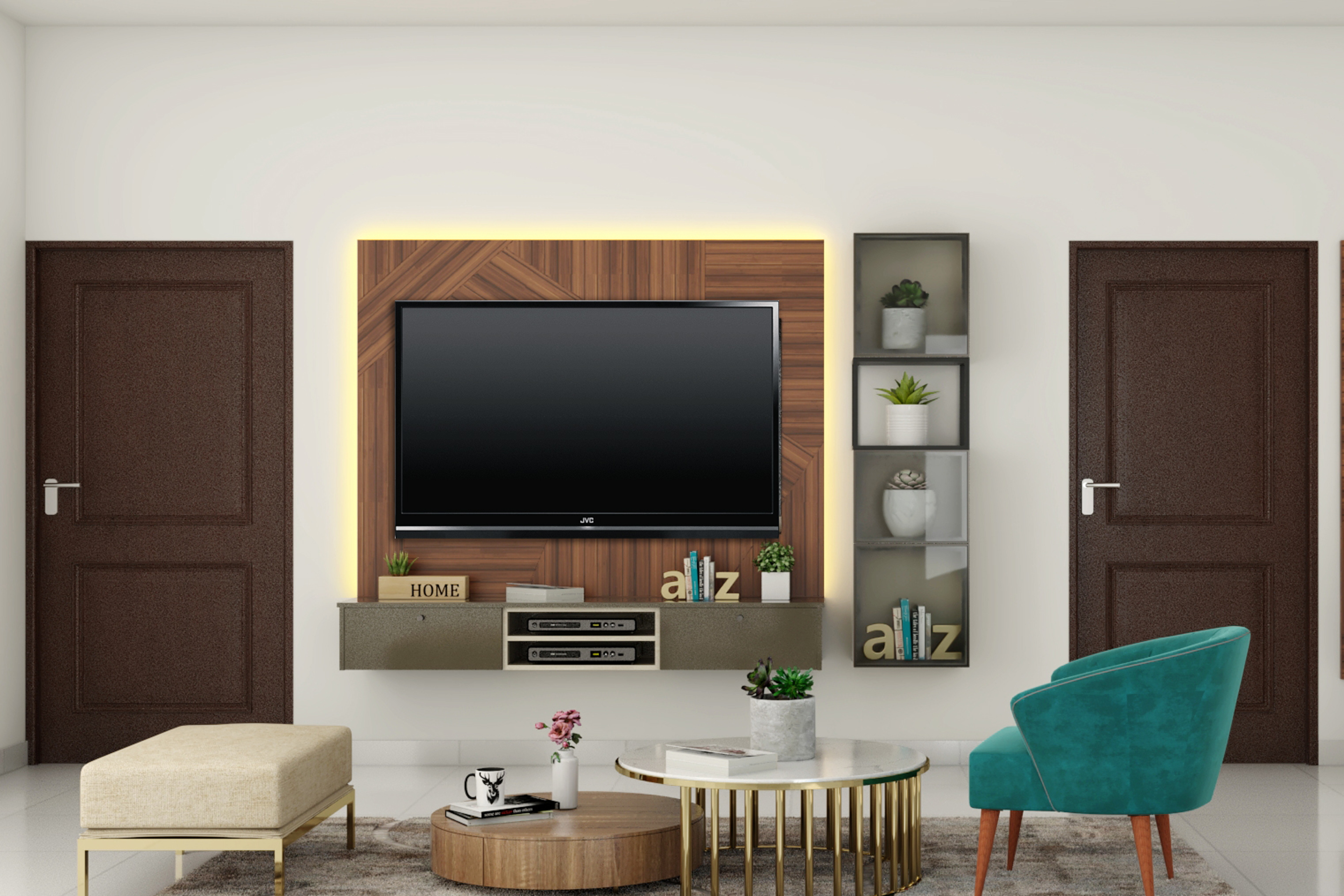 Compact Contemporary Designed Living Room