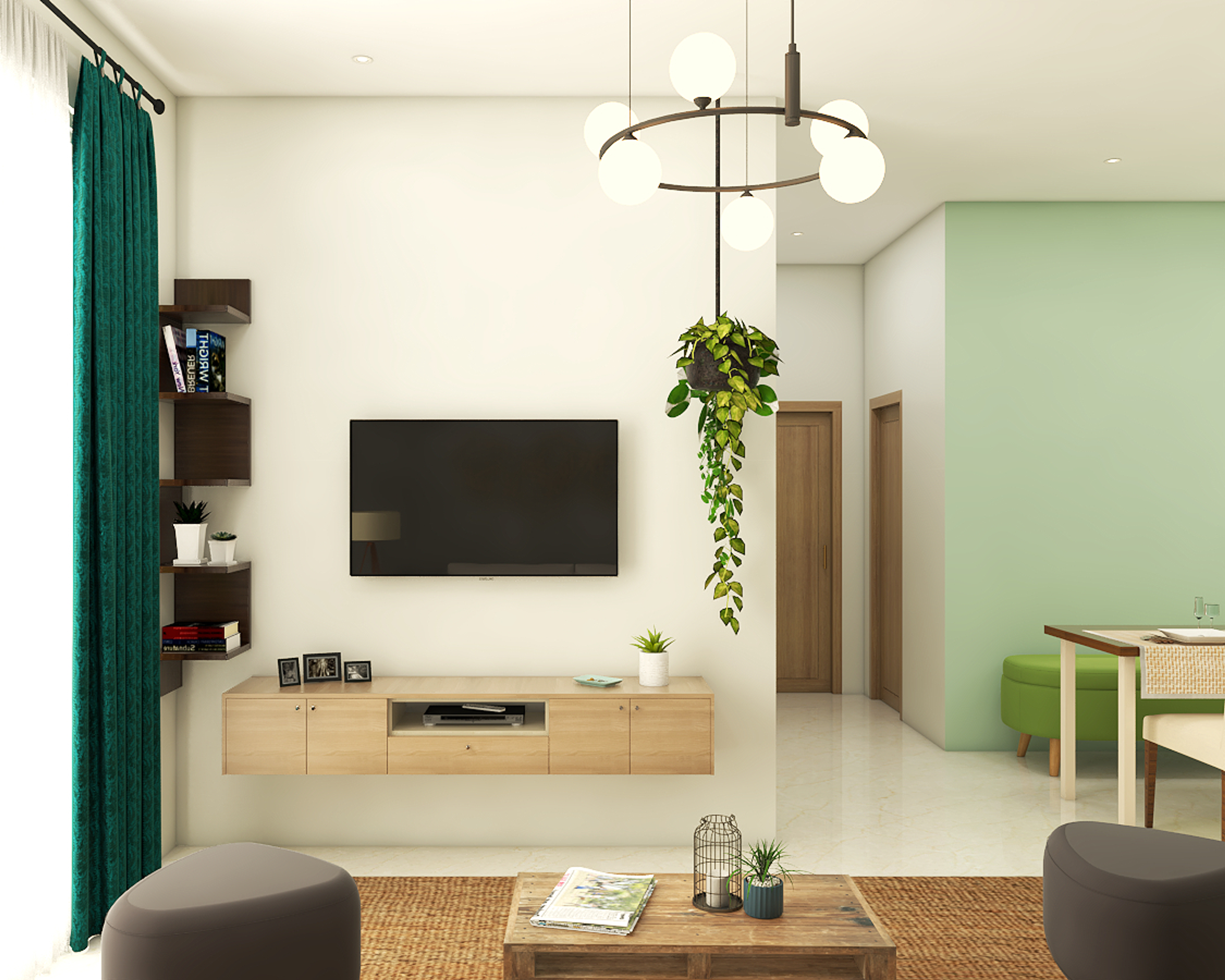 Modern Compact Living Room