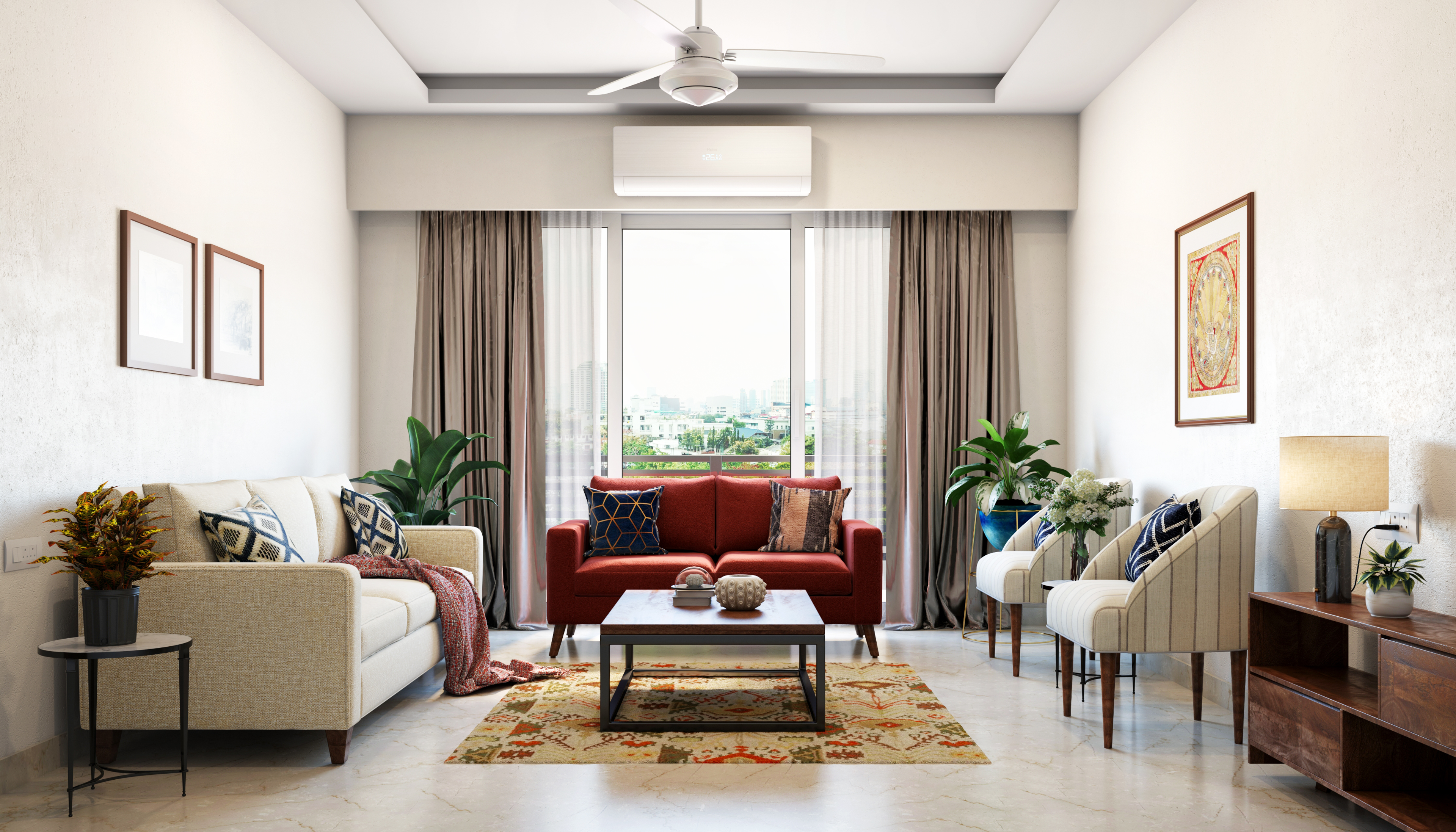 Contemporary Living Room - Livspace