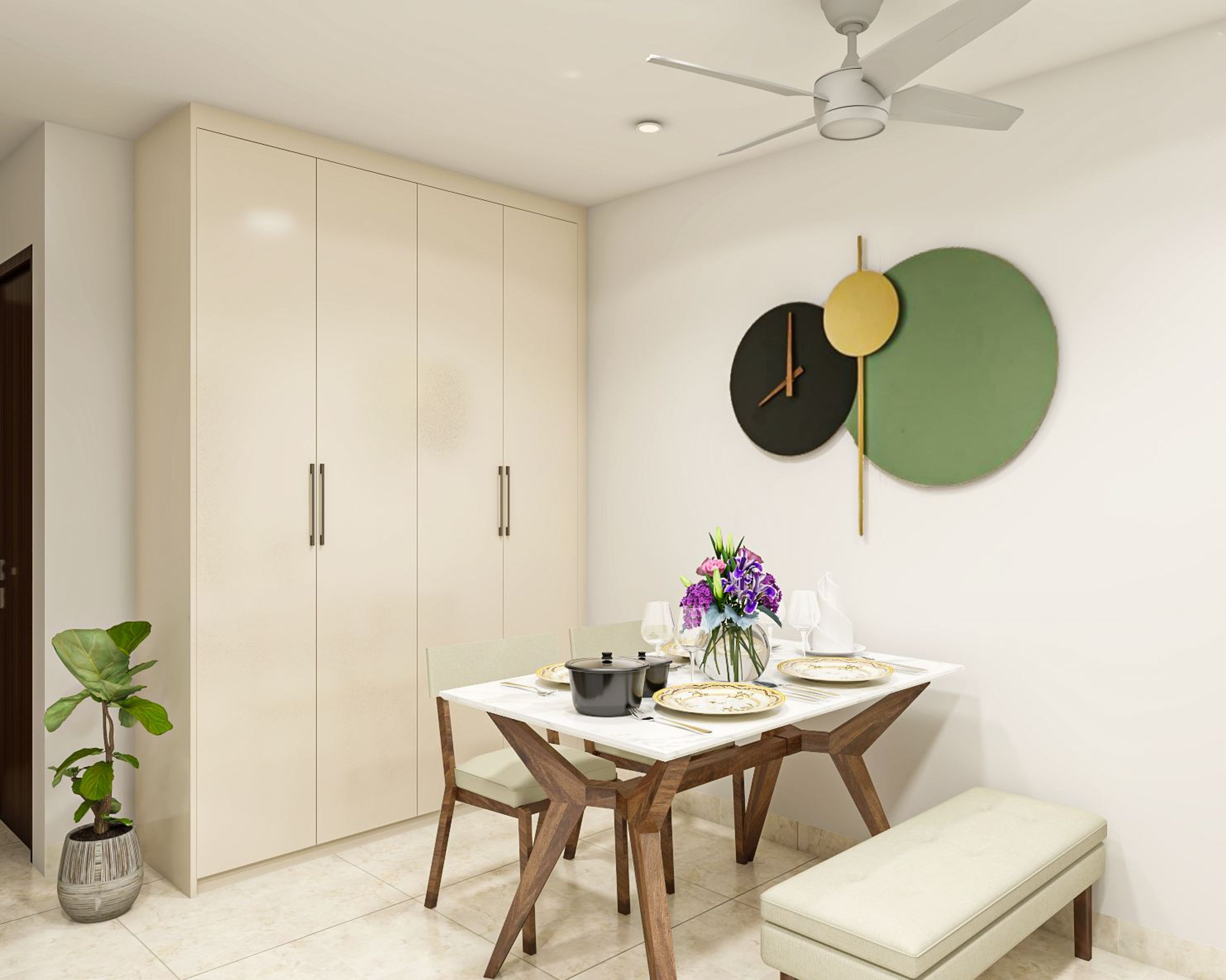 Compact Dining Room Design - Livspace