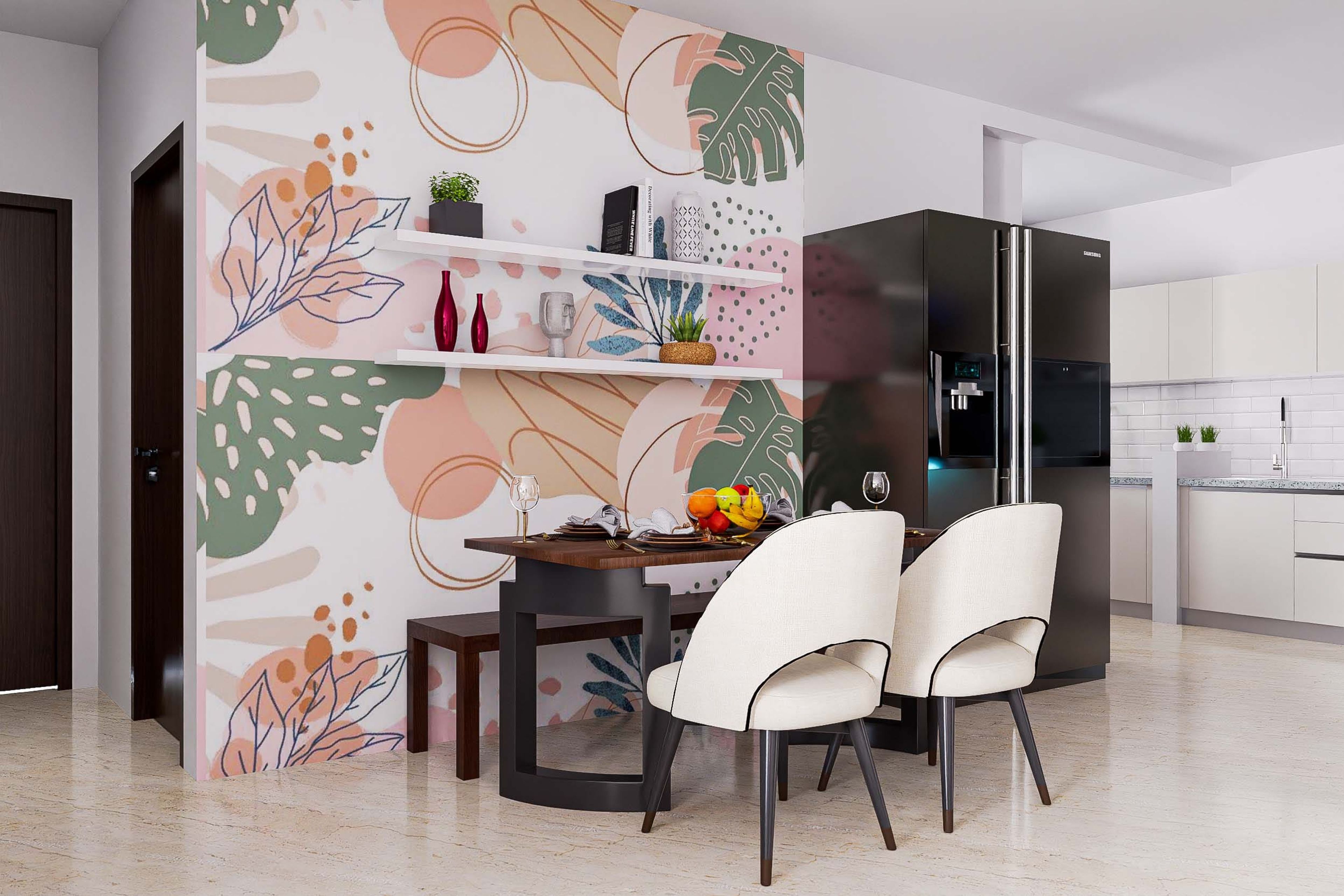 4-Seater Dining Room Design - Livspace