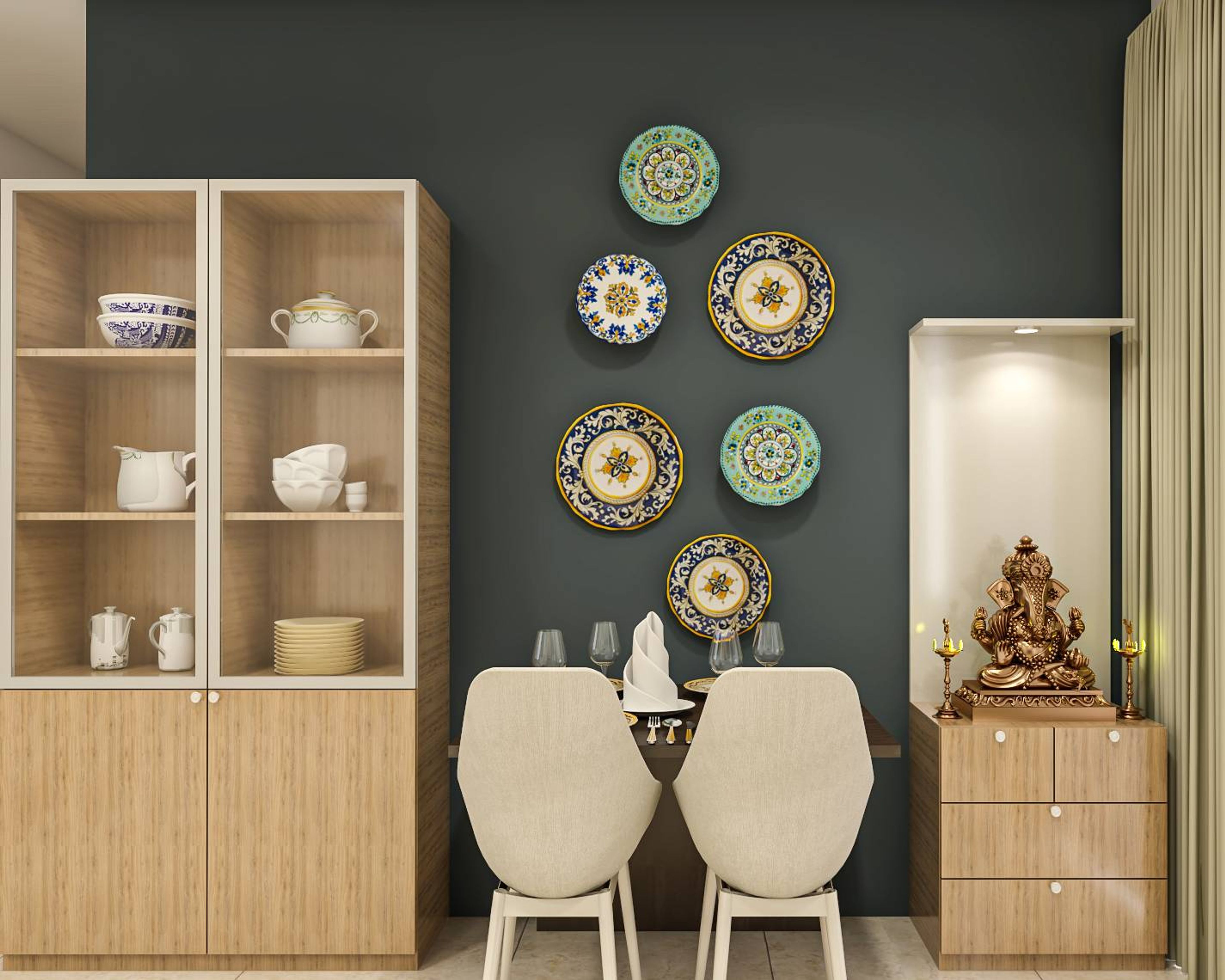 Compact Dining Room - Livspace