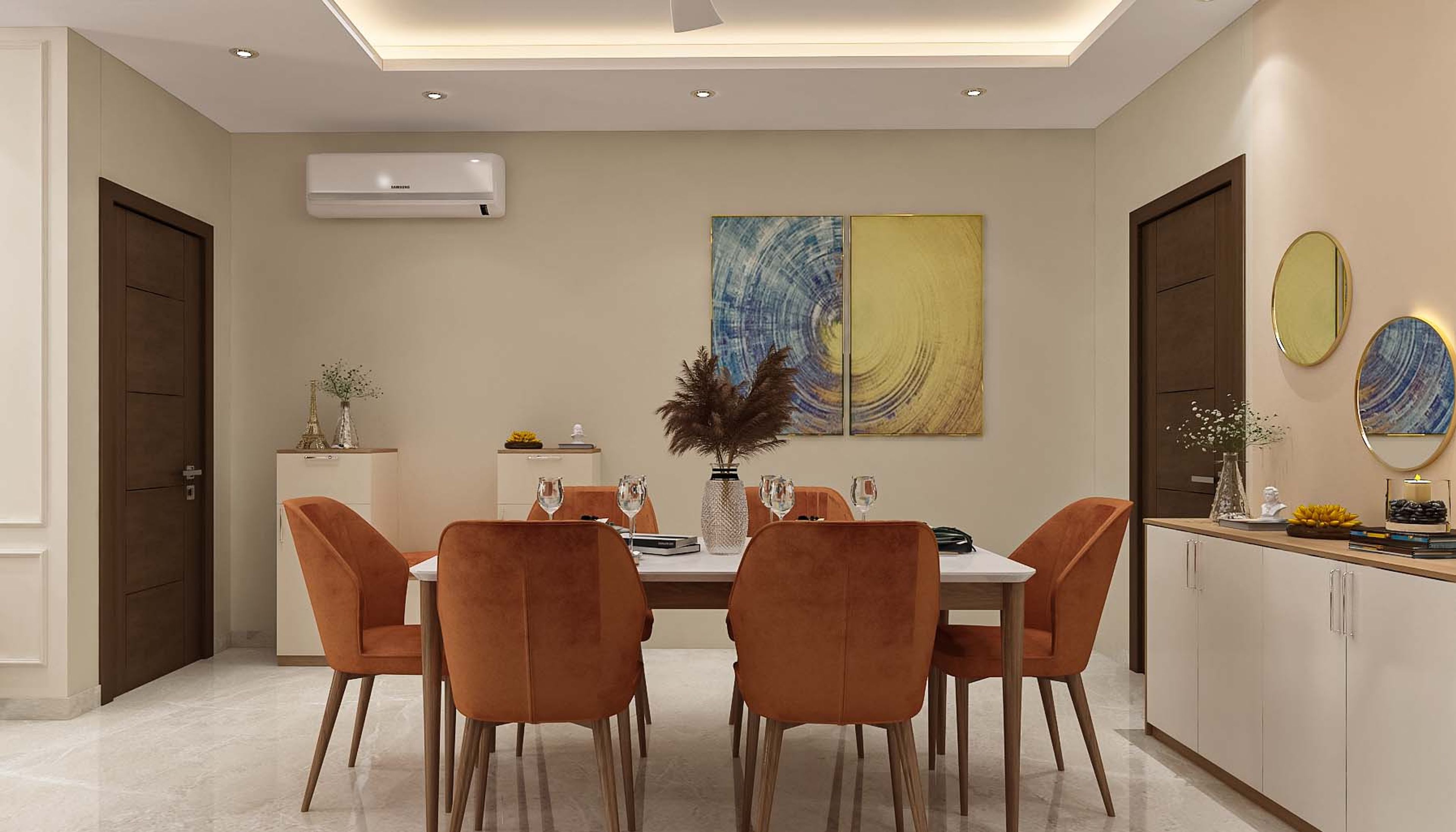 Contemporary Dining Room - Livspace