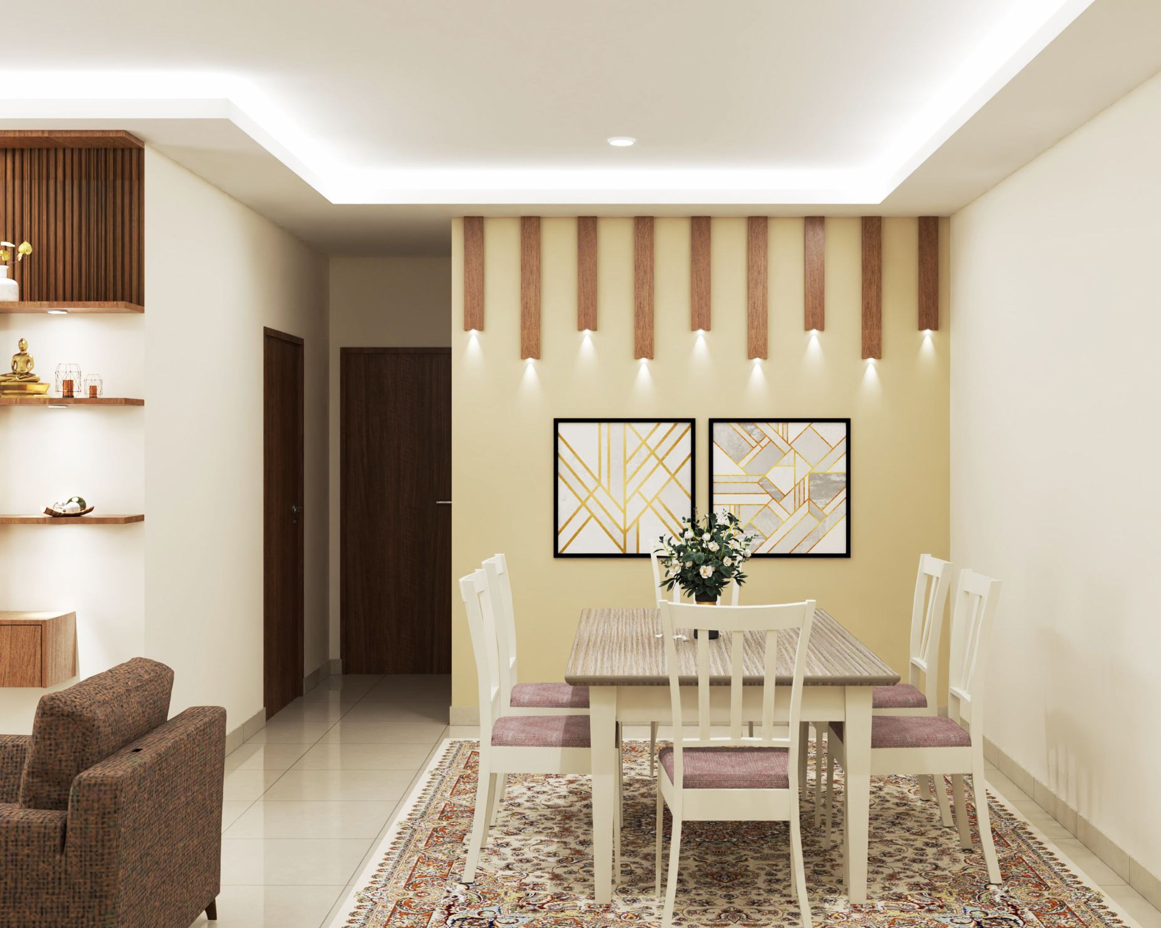 6-Seater Dining Room Design - Livspace