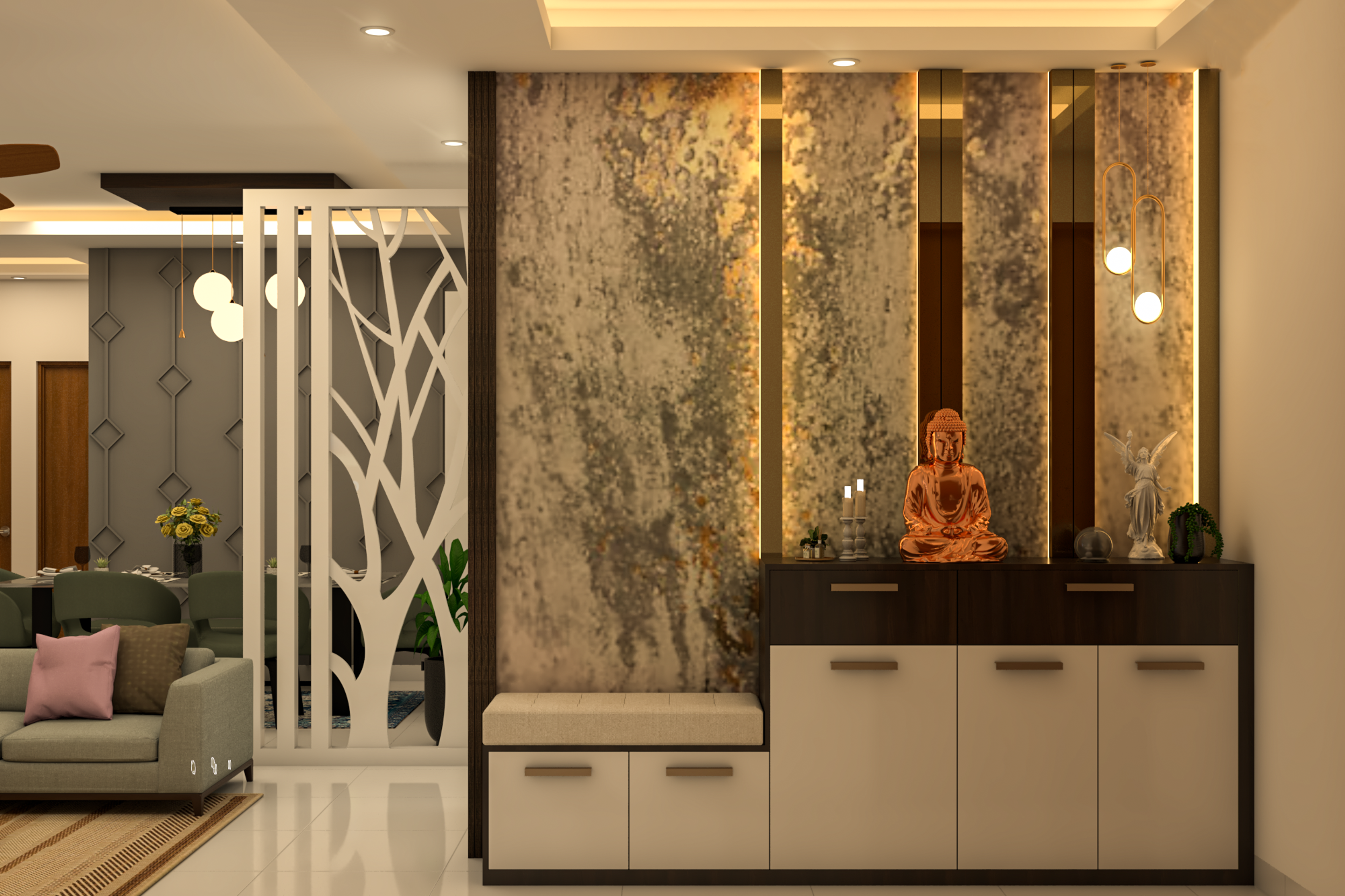 Contemporary Foyer Design - Livspace