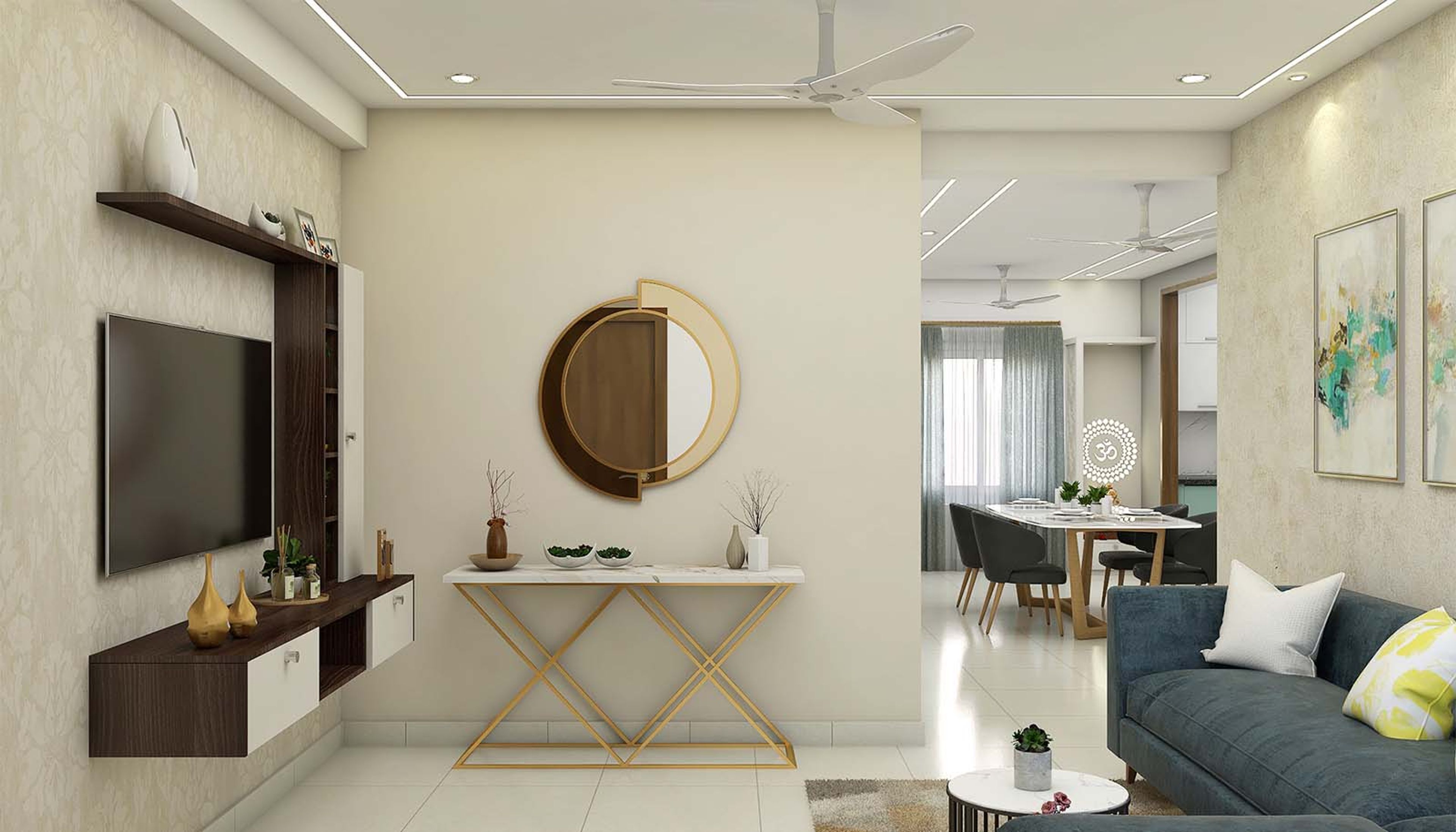 Classic Foyer Design - Livspace