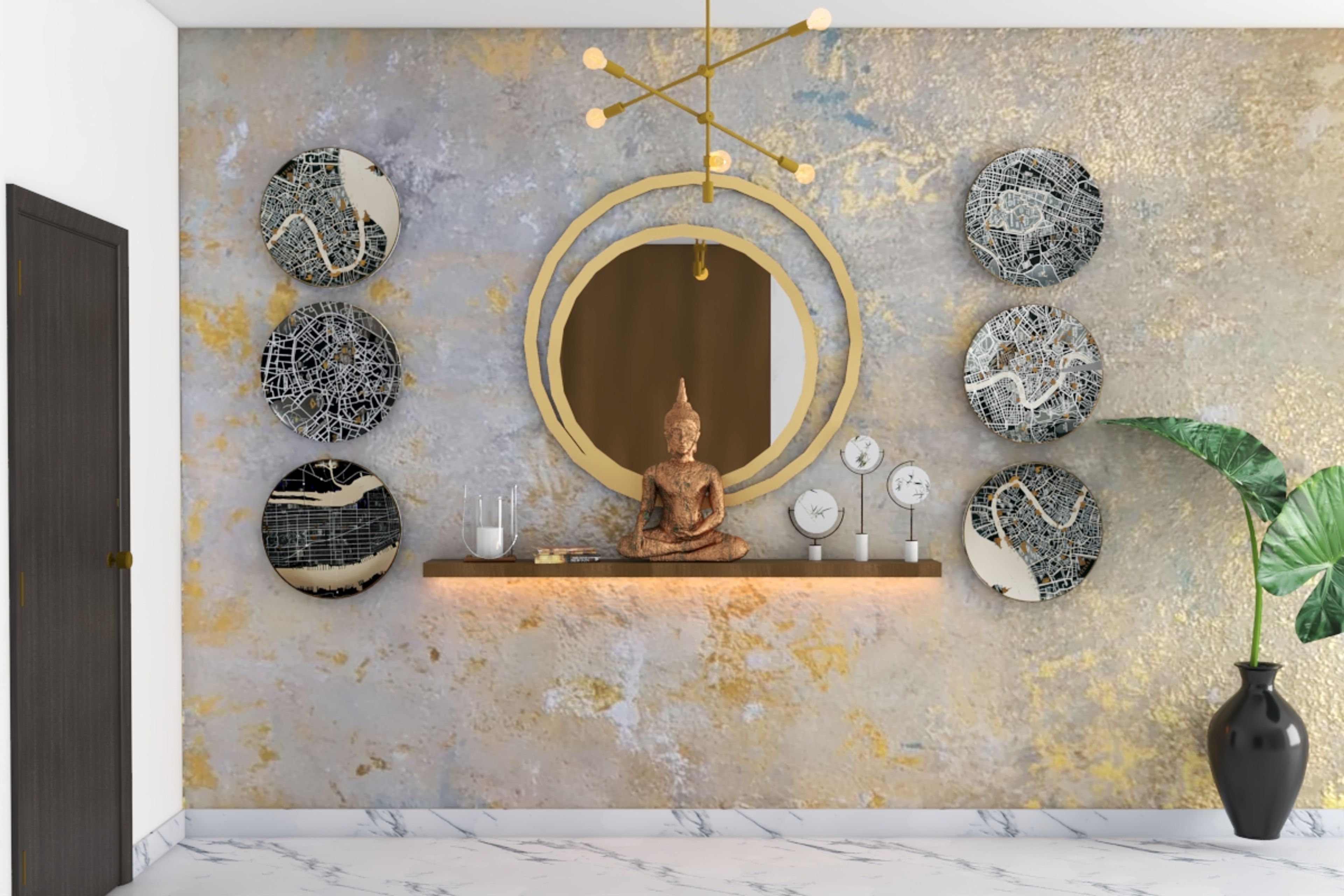 Modern Foyer Design With Elegant Interiors