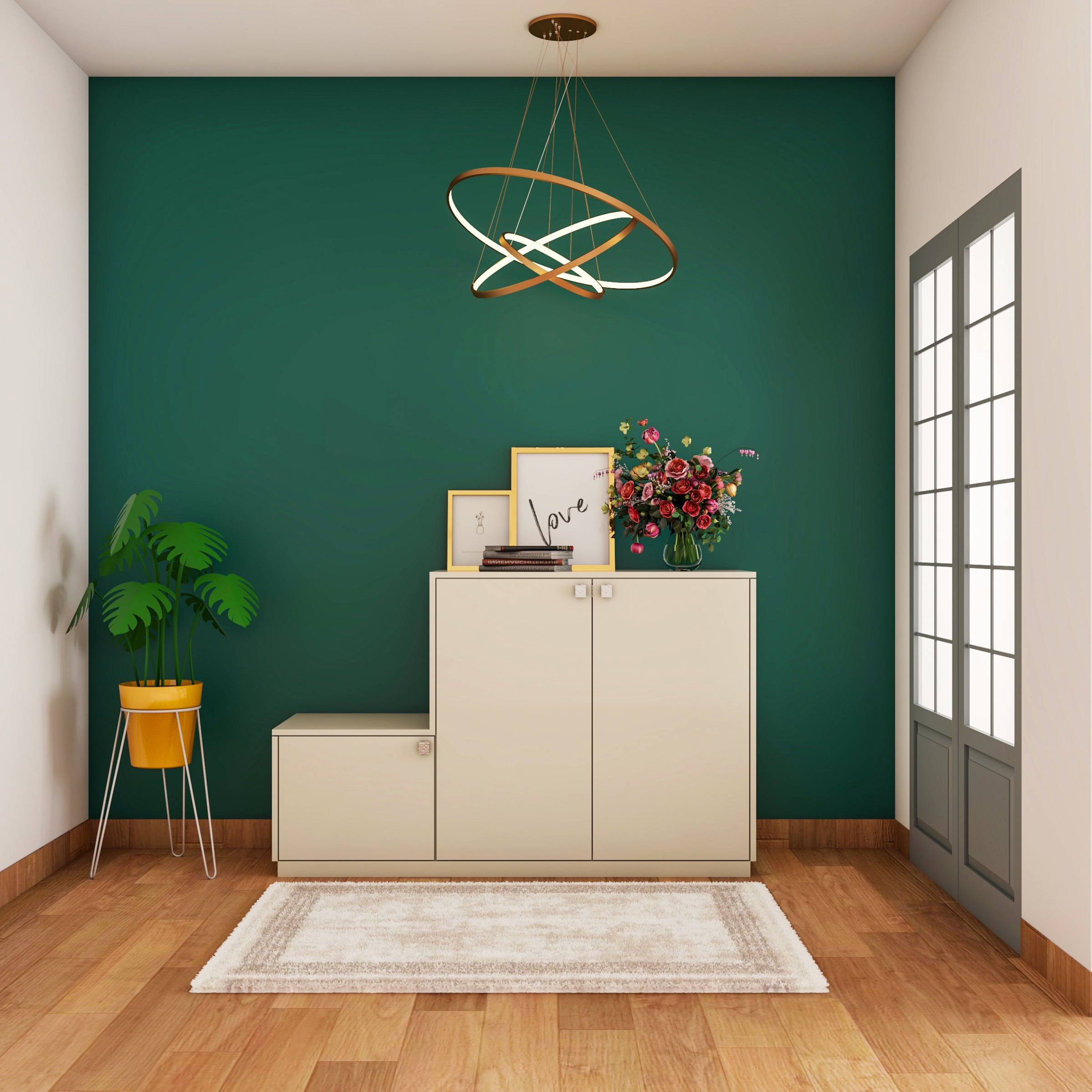 Green Foyer Design - Livspace