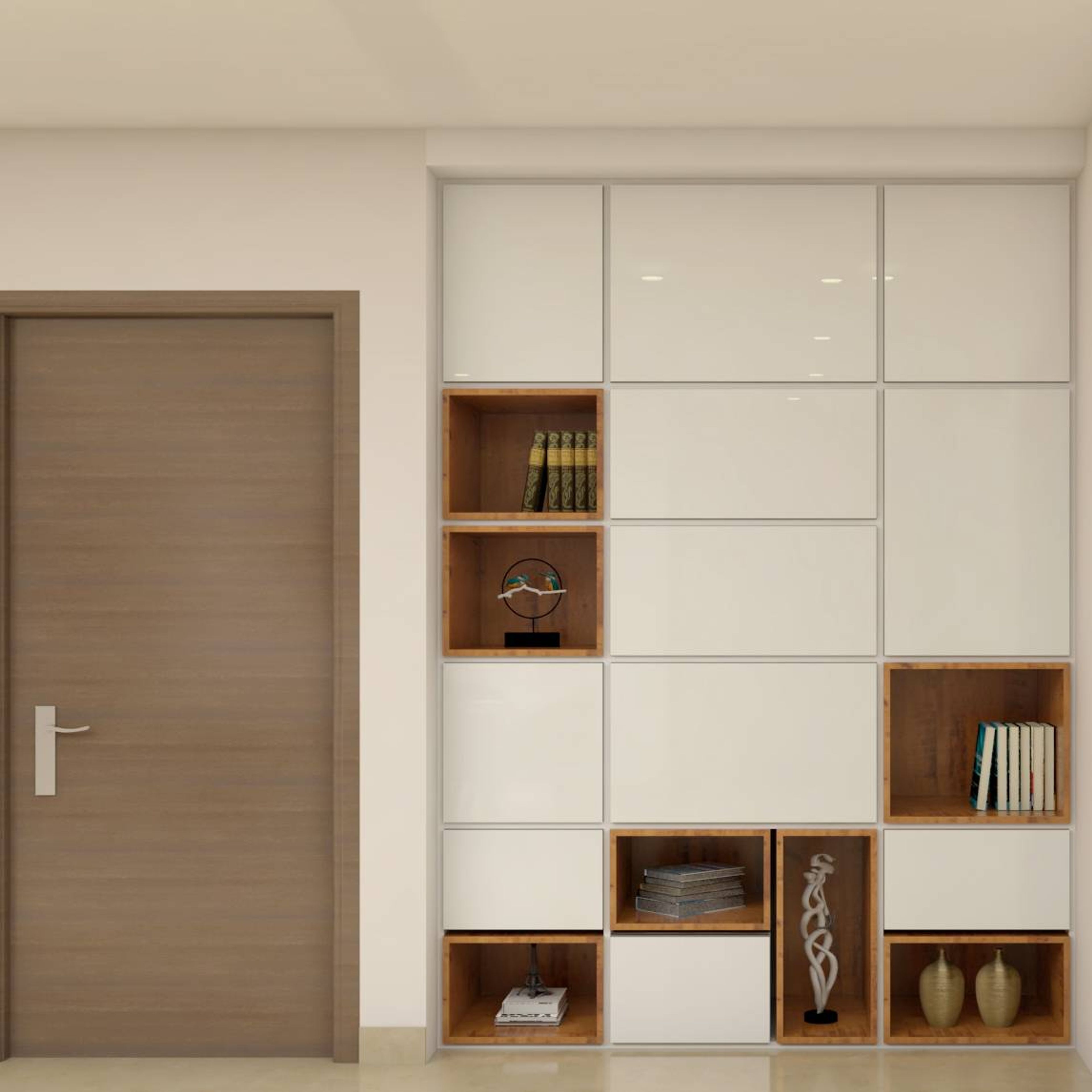 Modern Themed Compact Sized Foyer Design