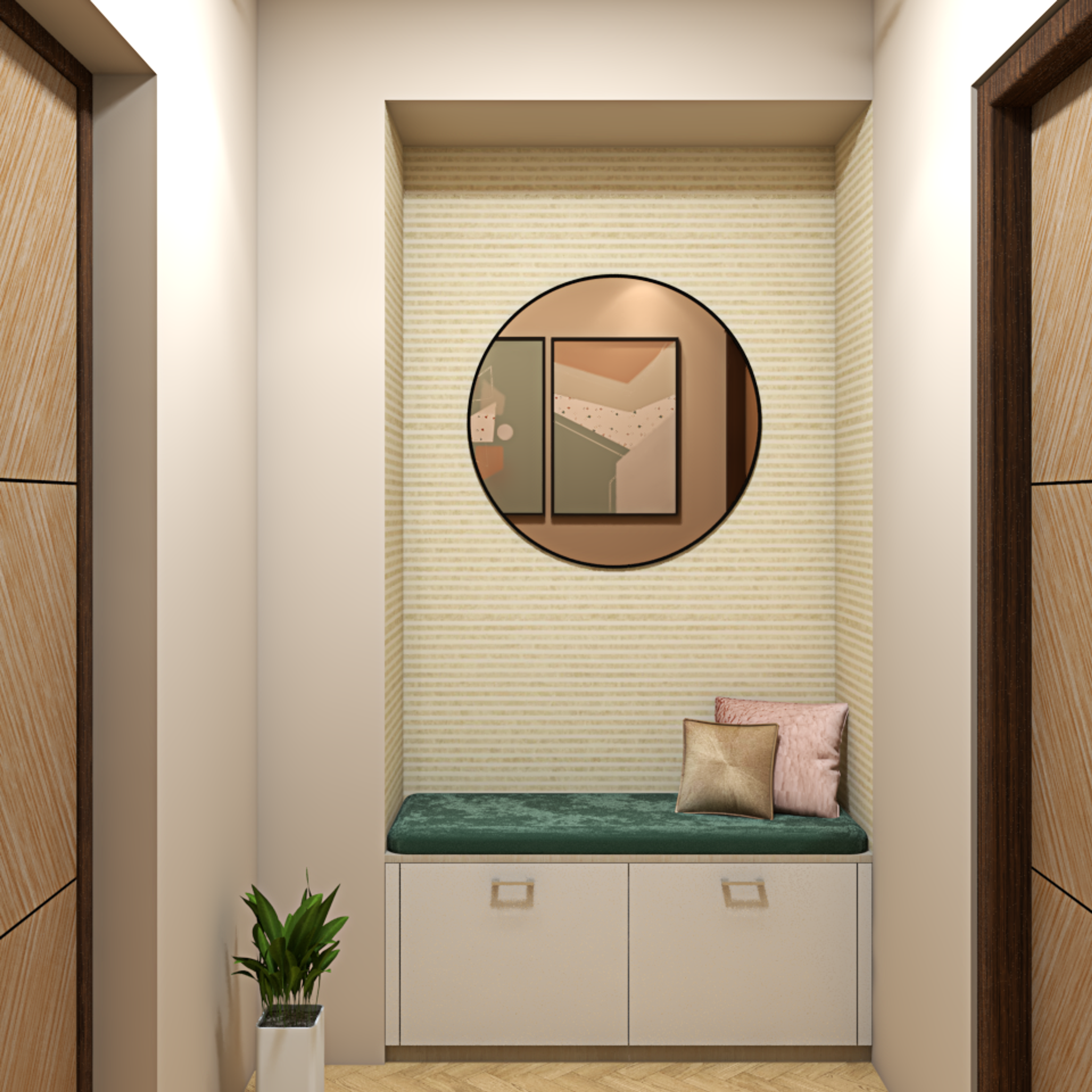 Compact Foyer Design - Livspace