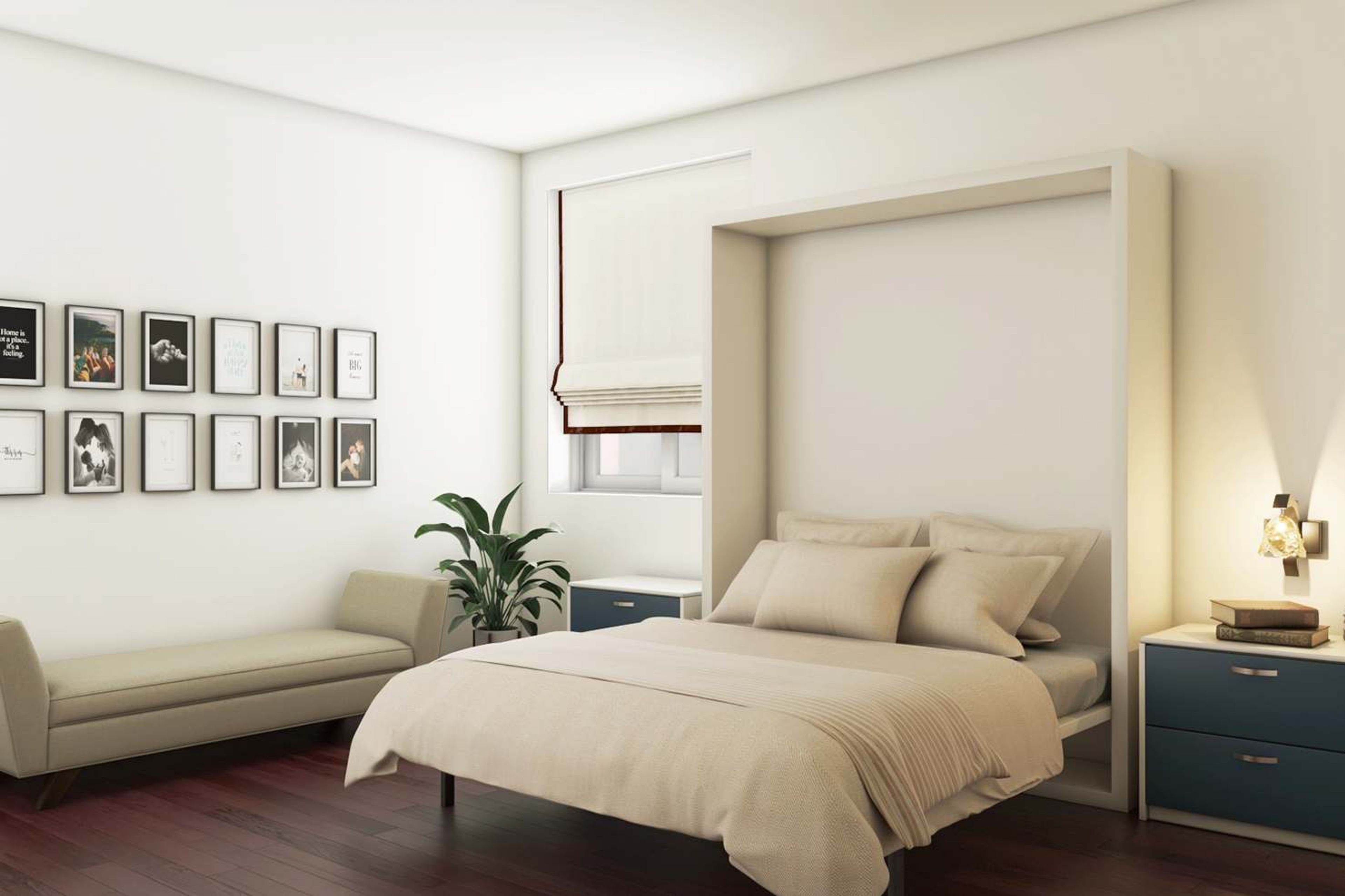 Modern Guest Bedroom Design With Minimal Interiors