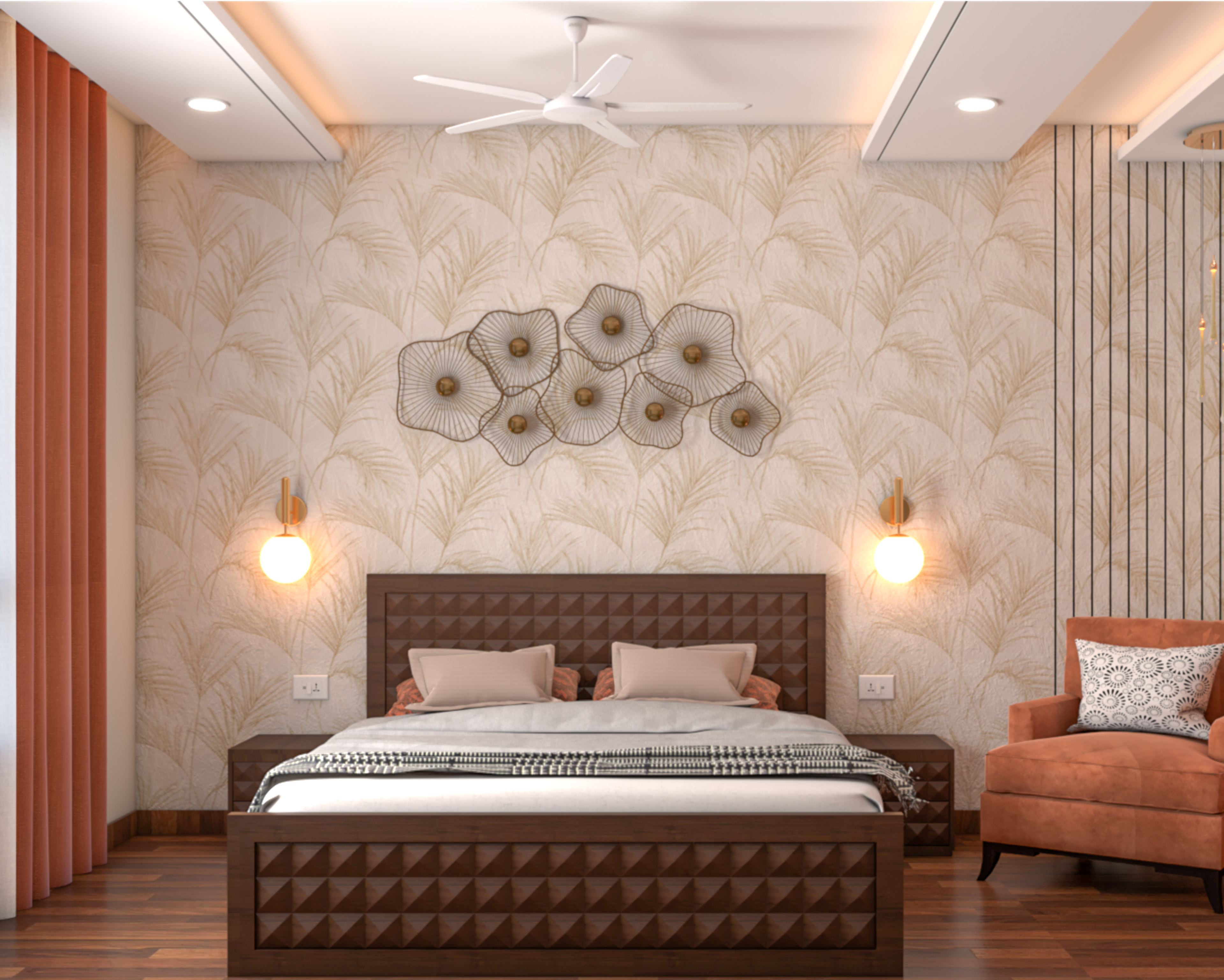 Modern Guest Bedroom Design With Spacious And Sleek Interiors