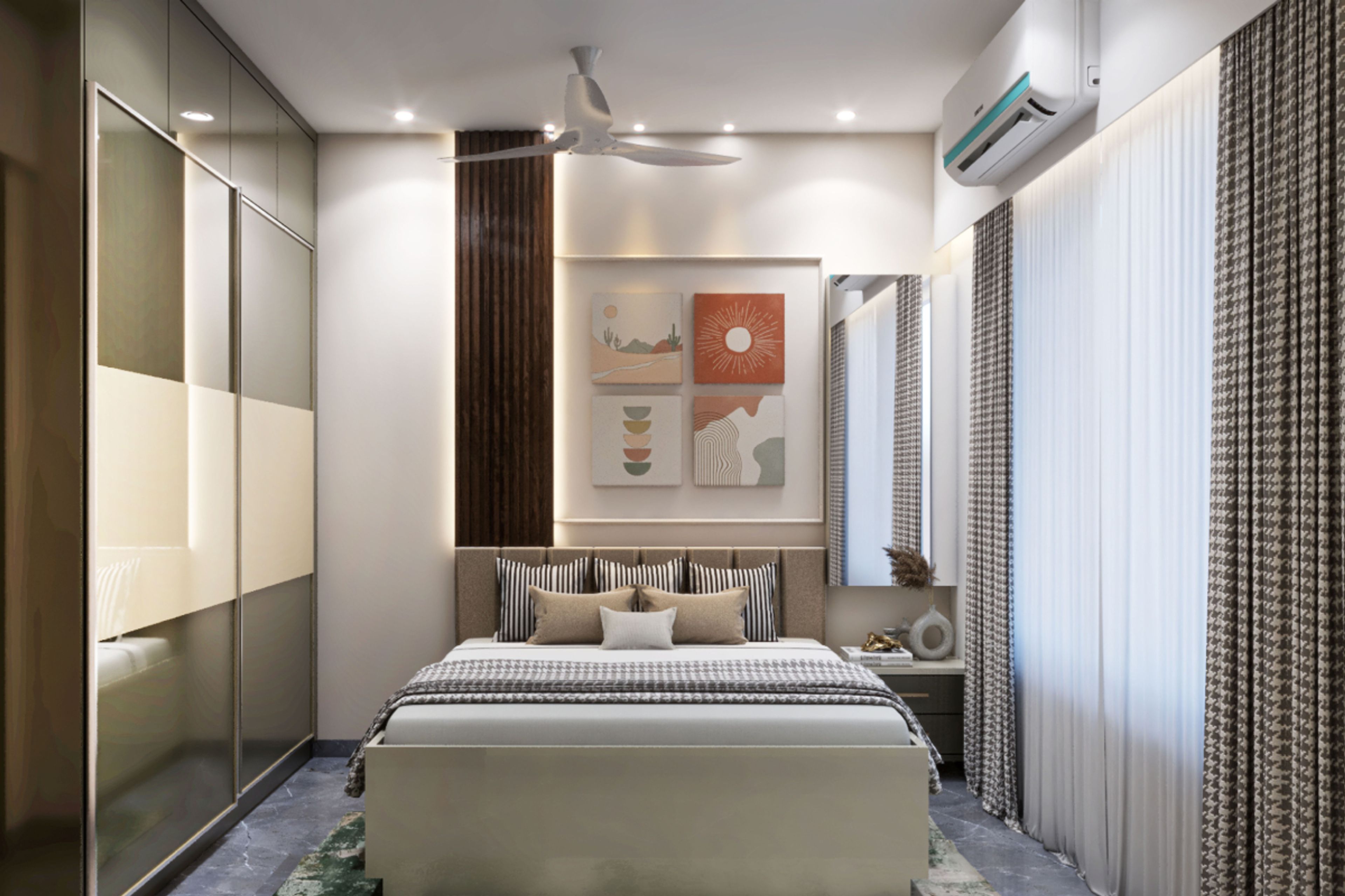 Modern Guest Bedroom Design - Livspace