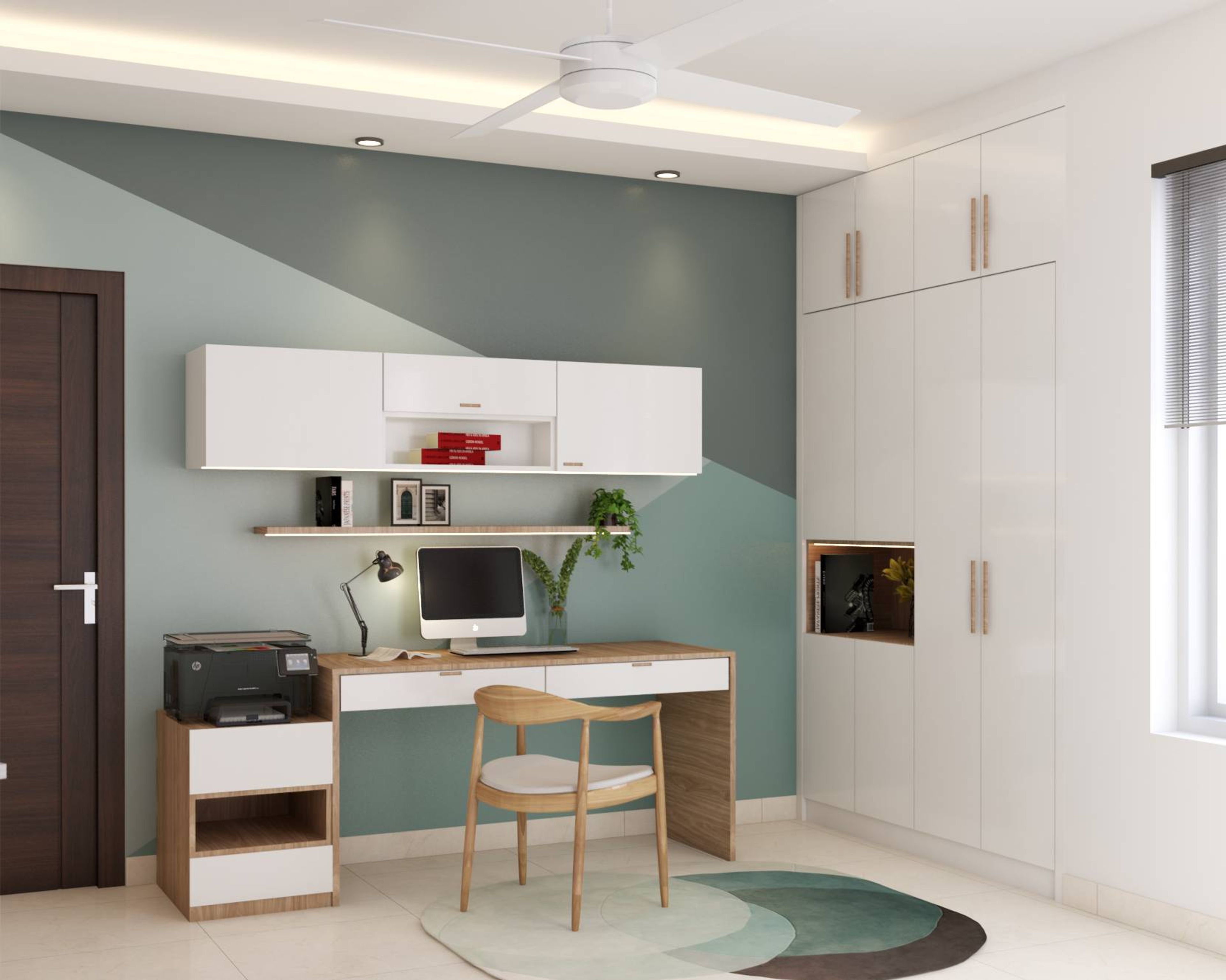 Modern Spacious Home Office Design