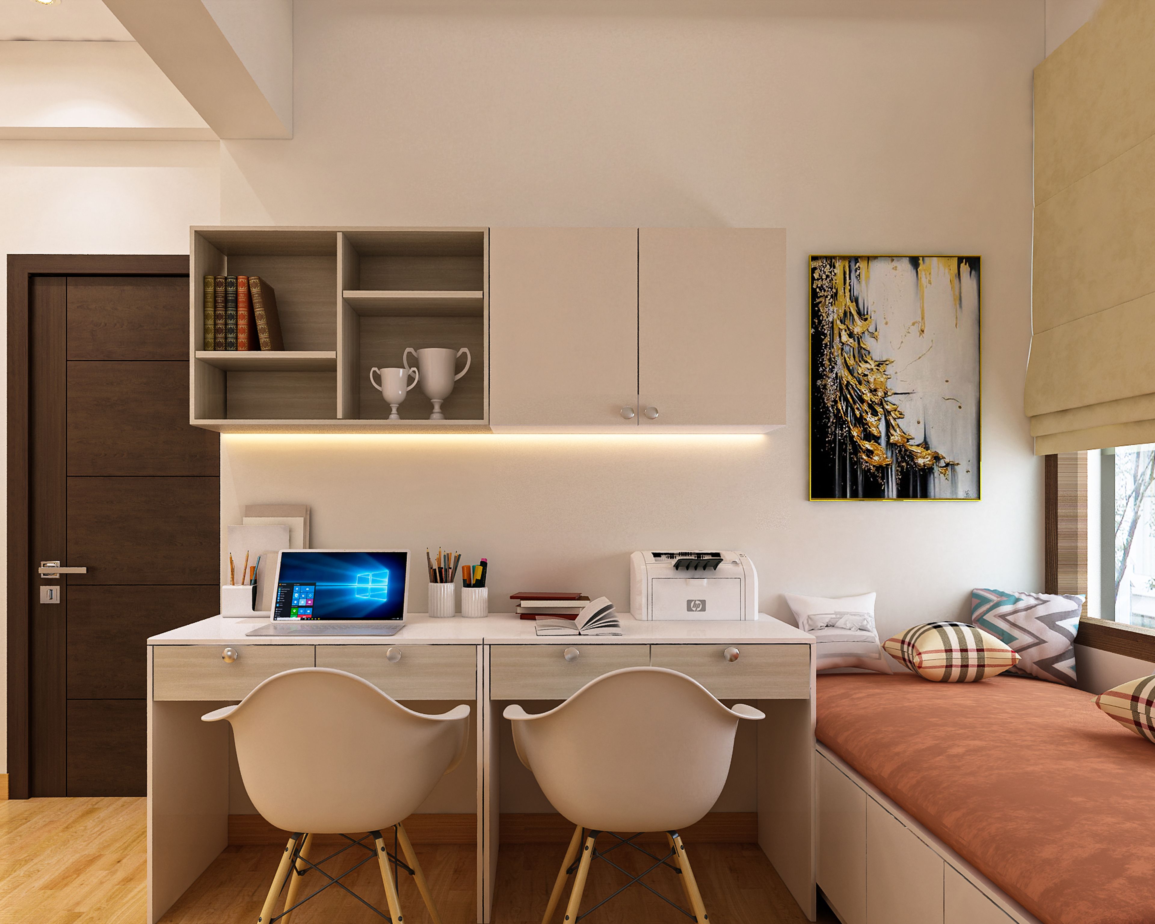 Modern Home Office Design For Two