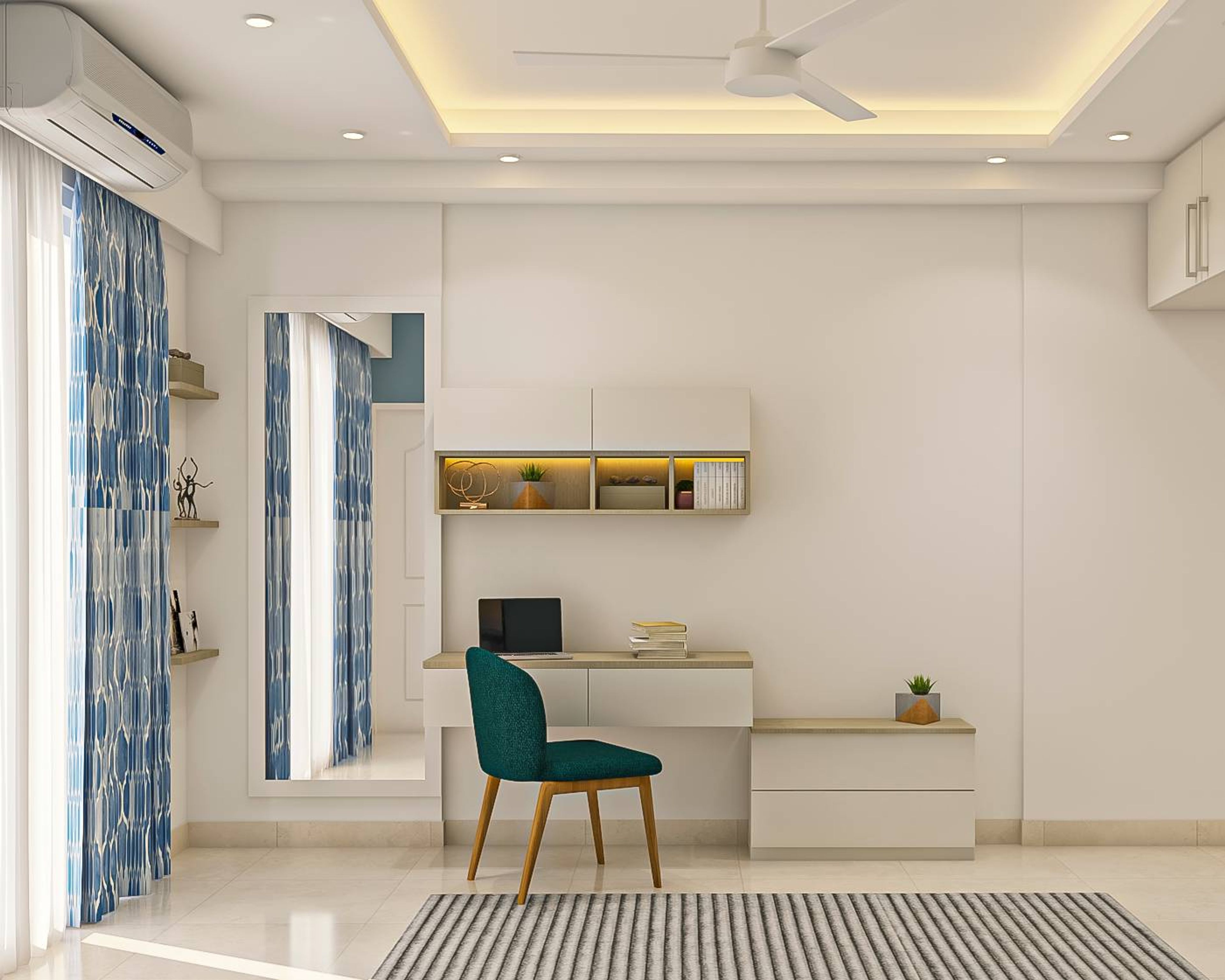 Modern Home Office Design With Step Storage