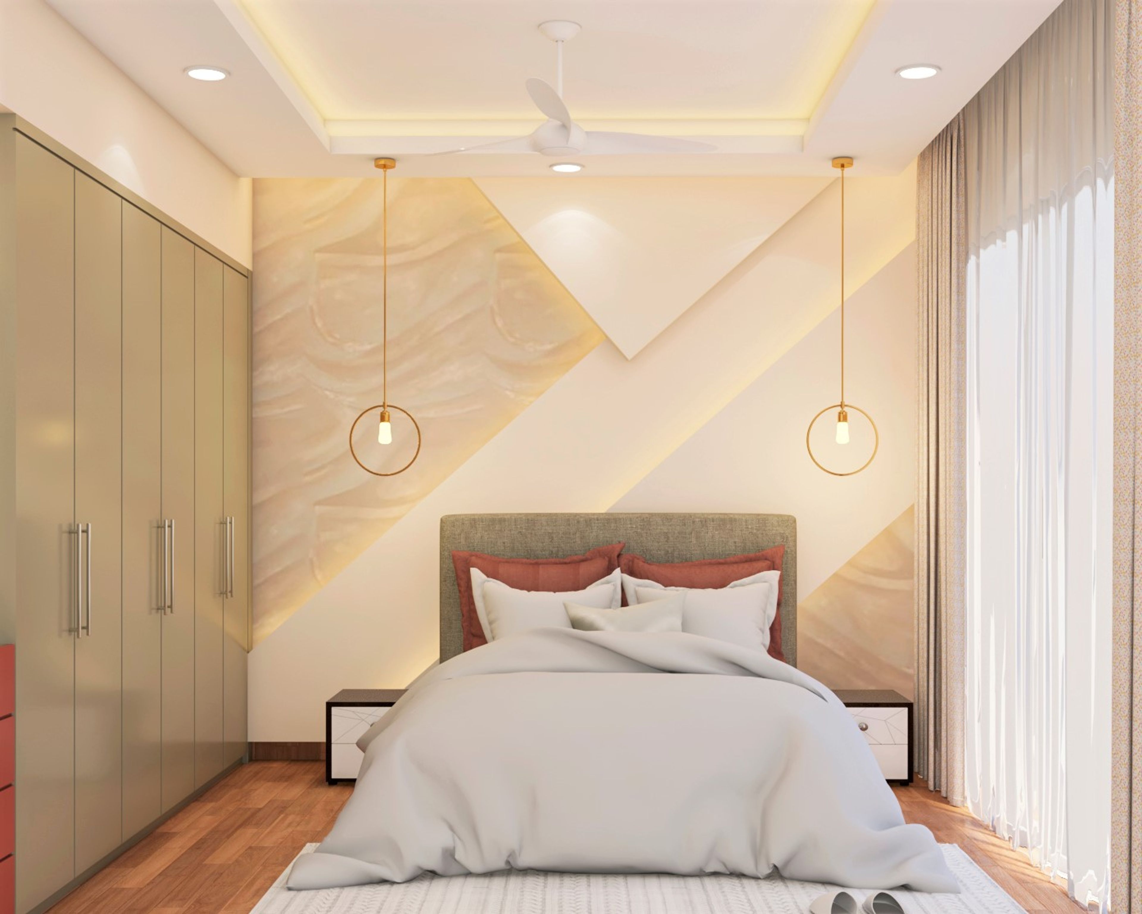 Modern Themed Multifunctional Spacious Kid's Bedroom Design