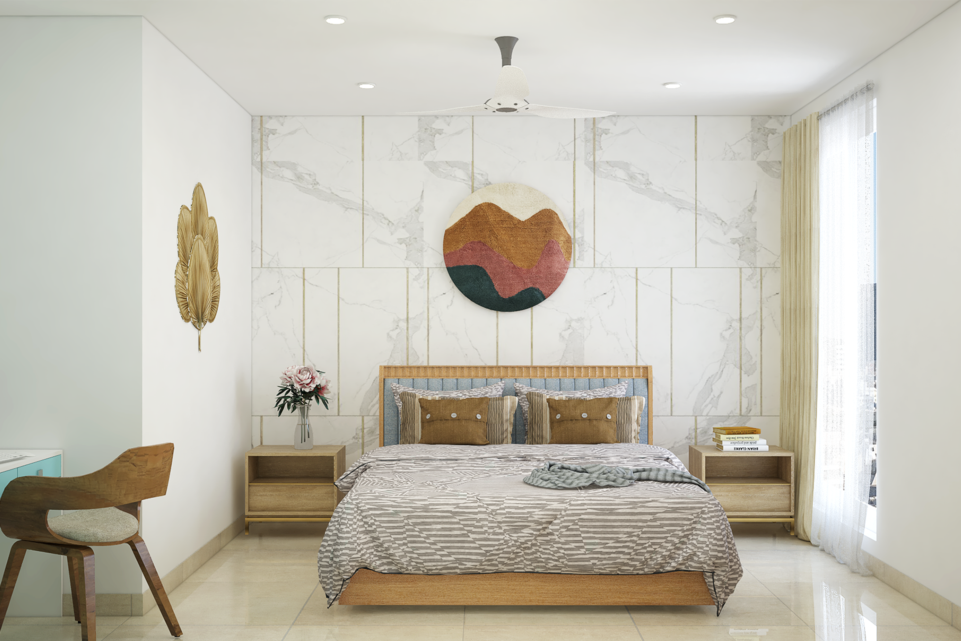 Modern Kid's Bedroom Design With Wall Accessory