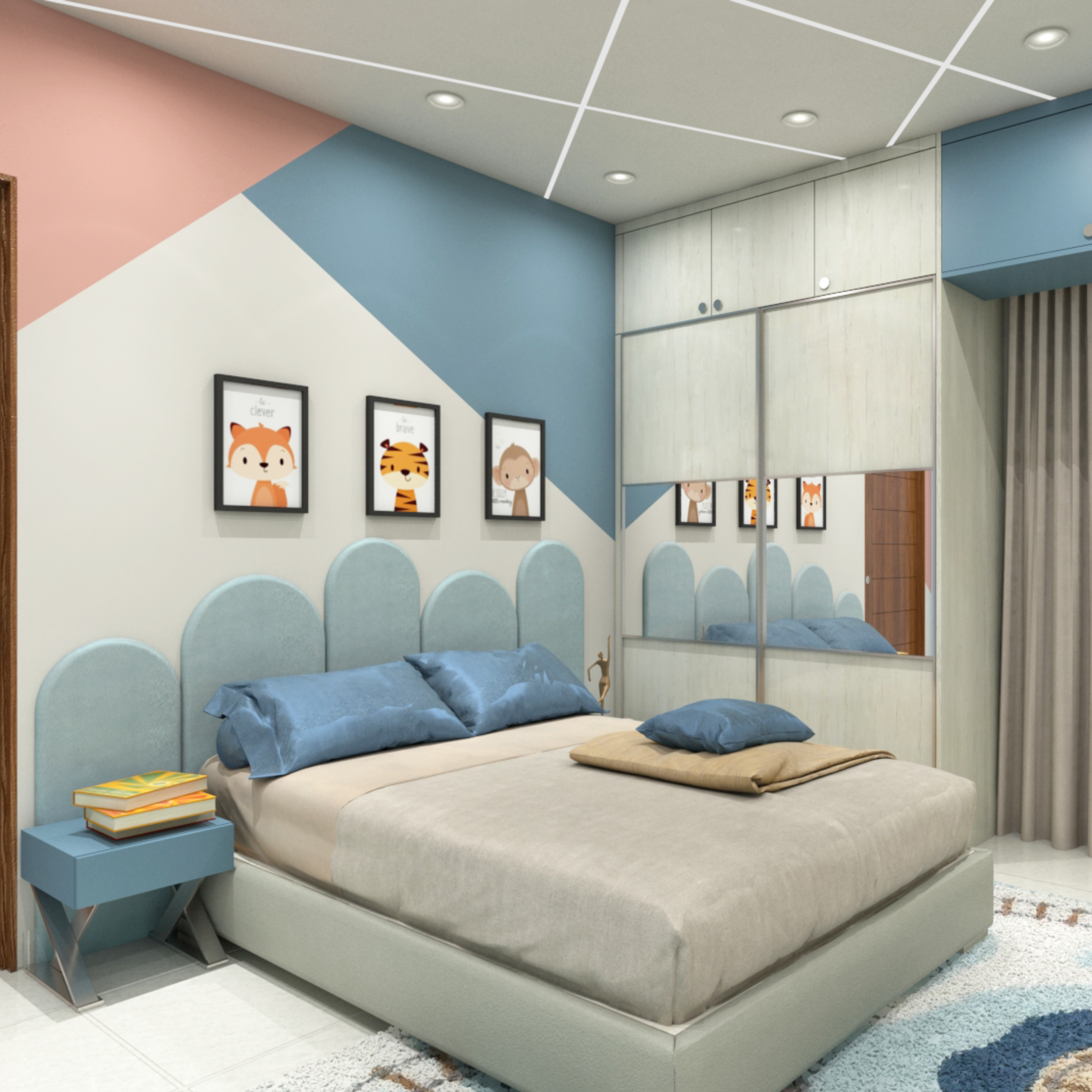 Vibrant Kids Bedroom Design With Modern Interiors