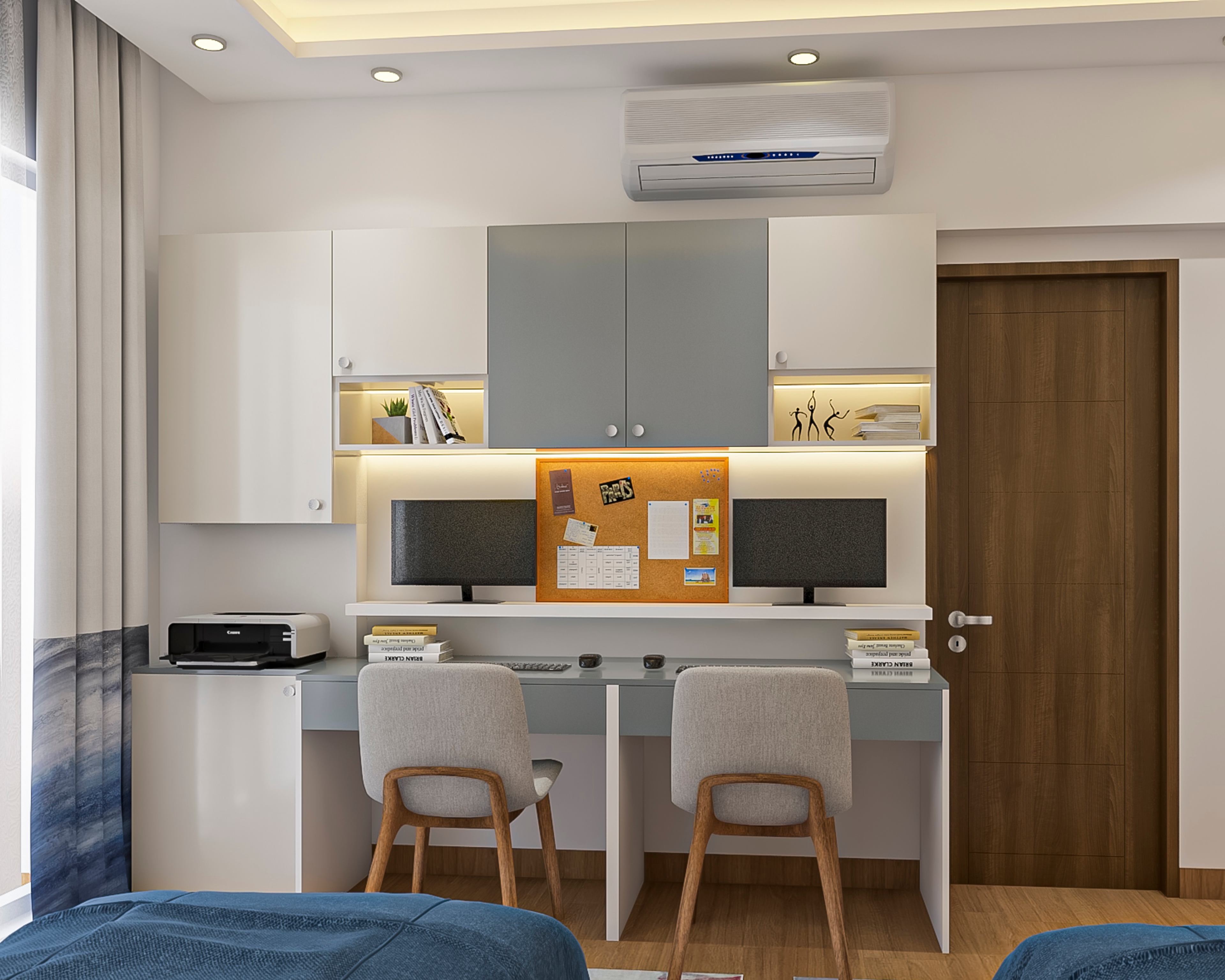 Peripheral False Ceiling Design - Livspace