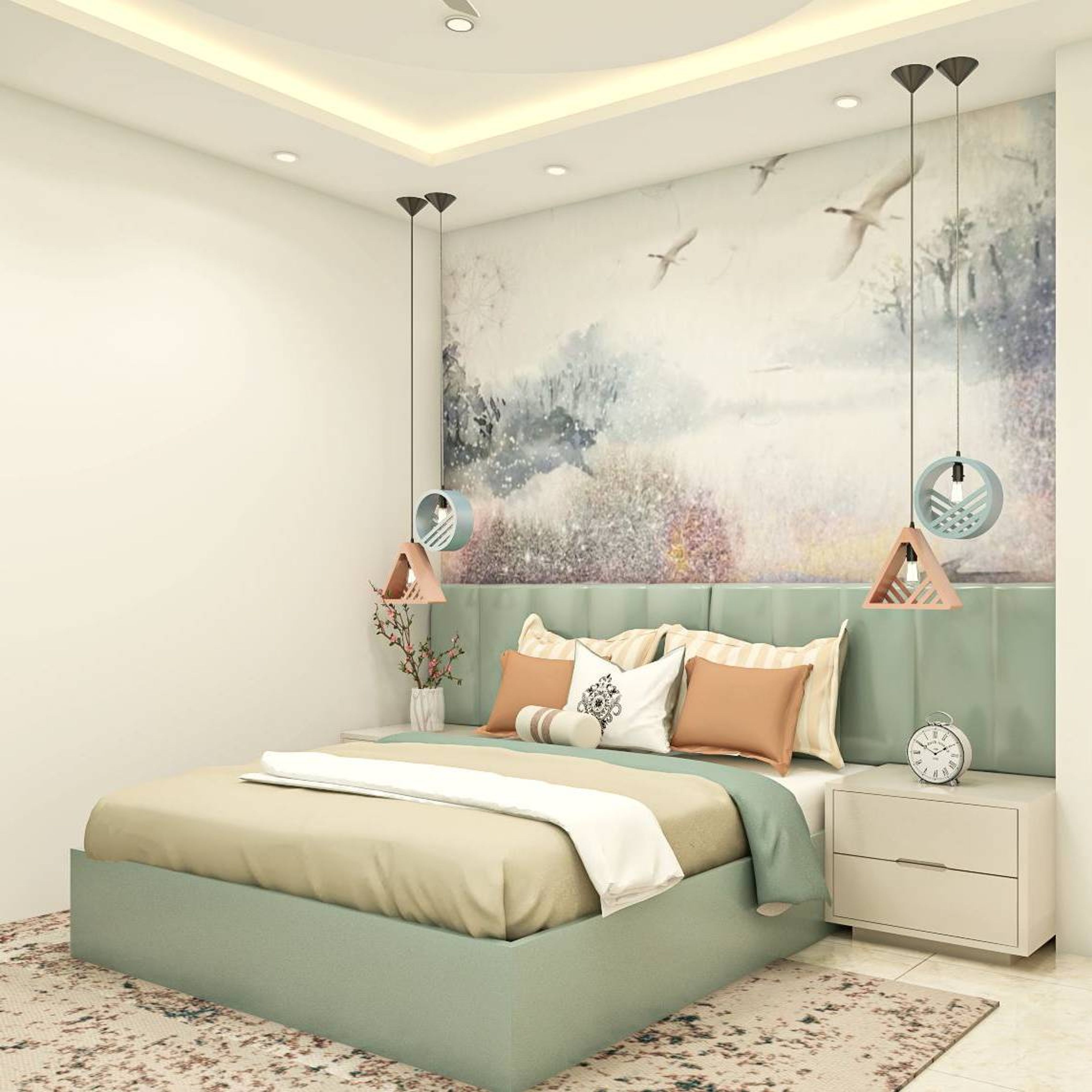 Contemporary Green Kid's Bedroom Design