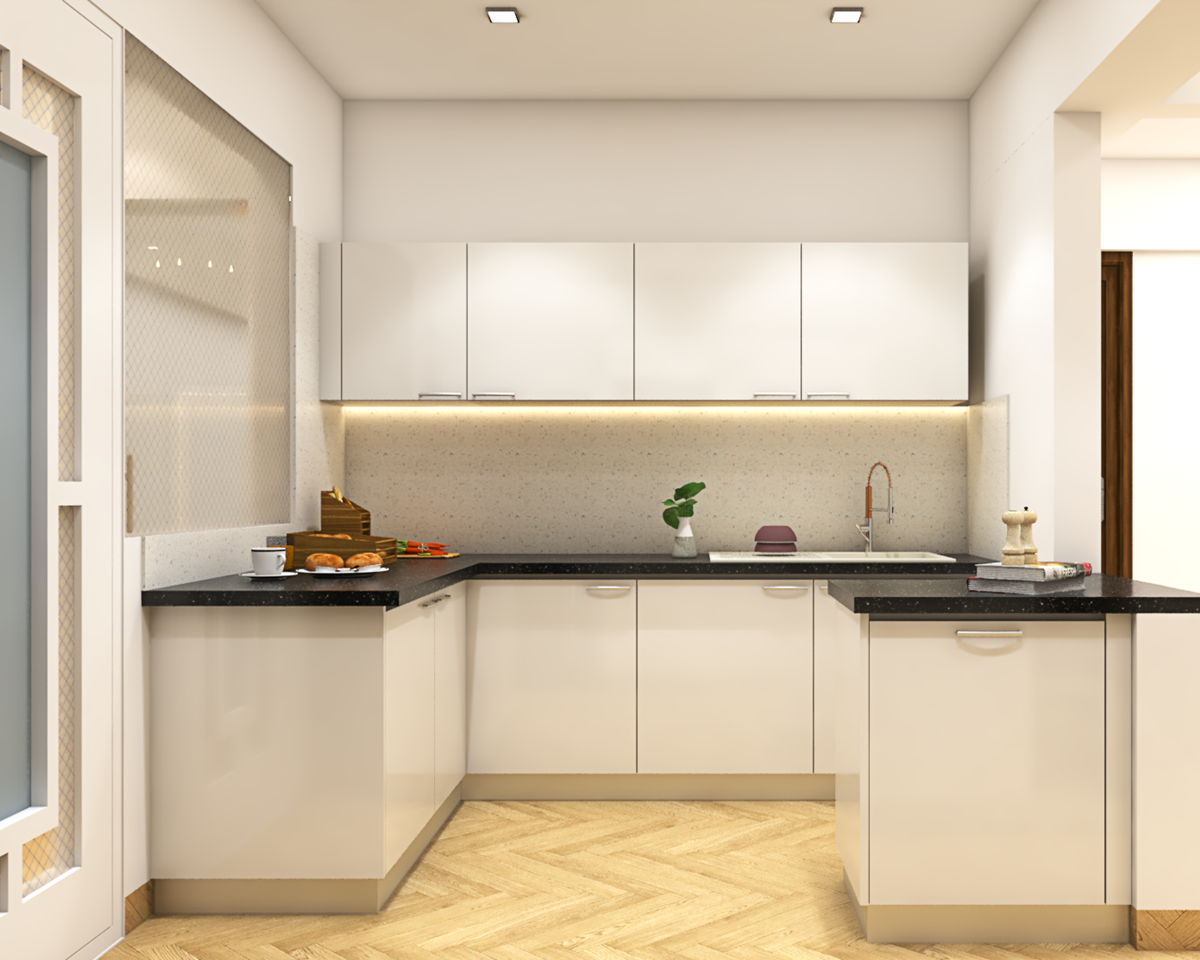 Modern Modular Open Kitchen Design