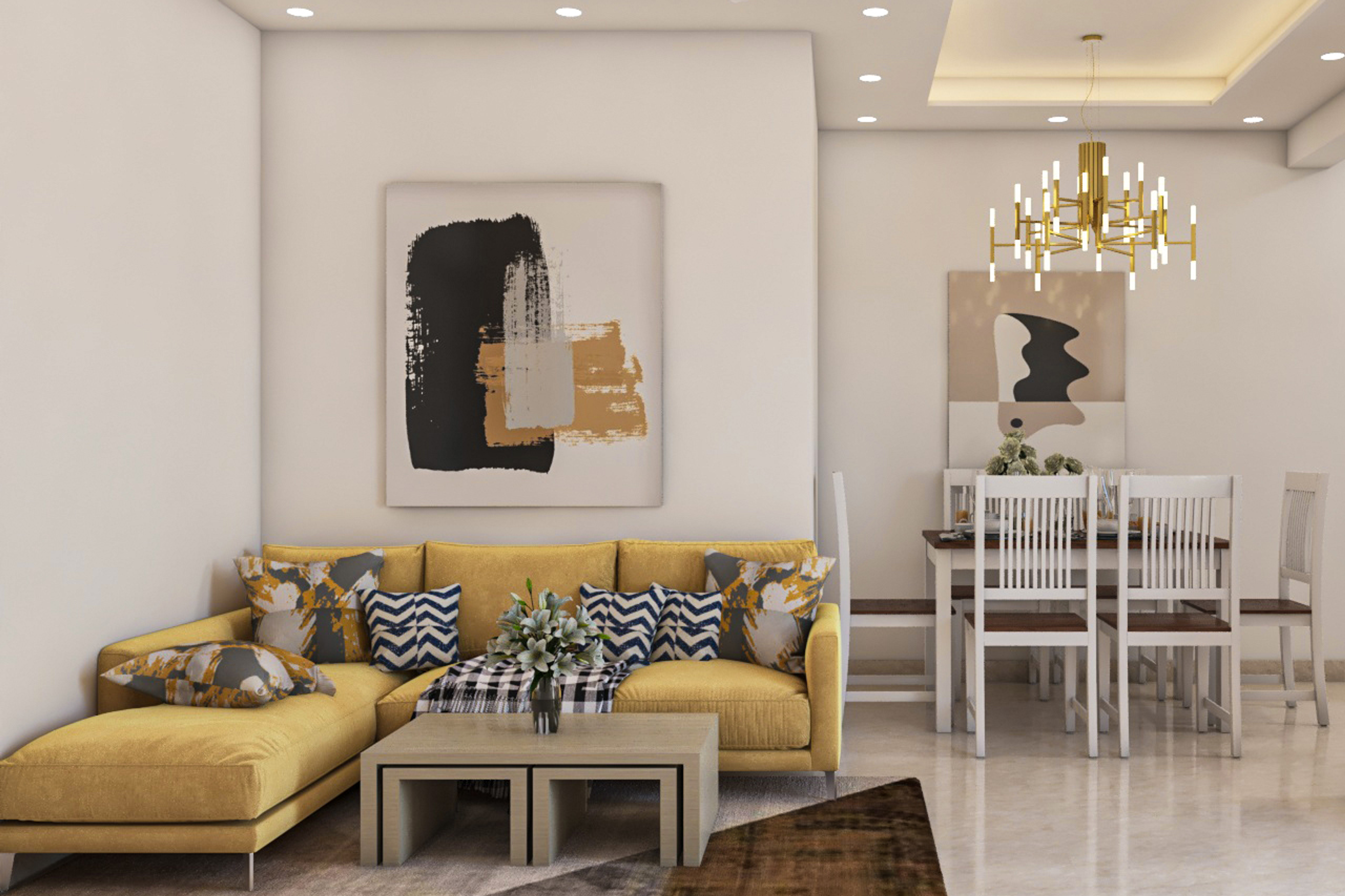 Modern Living Room Design - Livspace