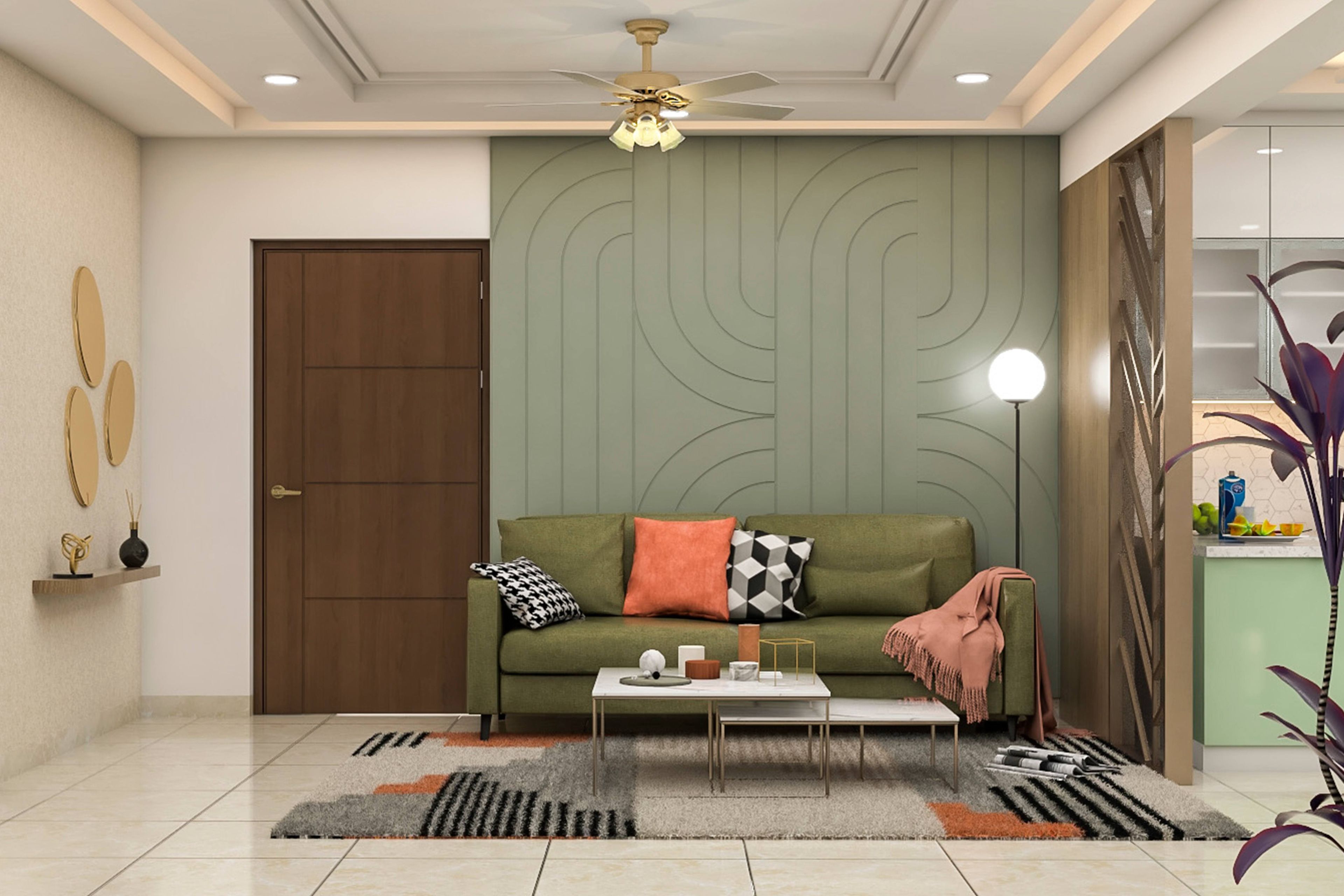 Contemporary Living Room Design - Livspace