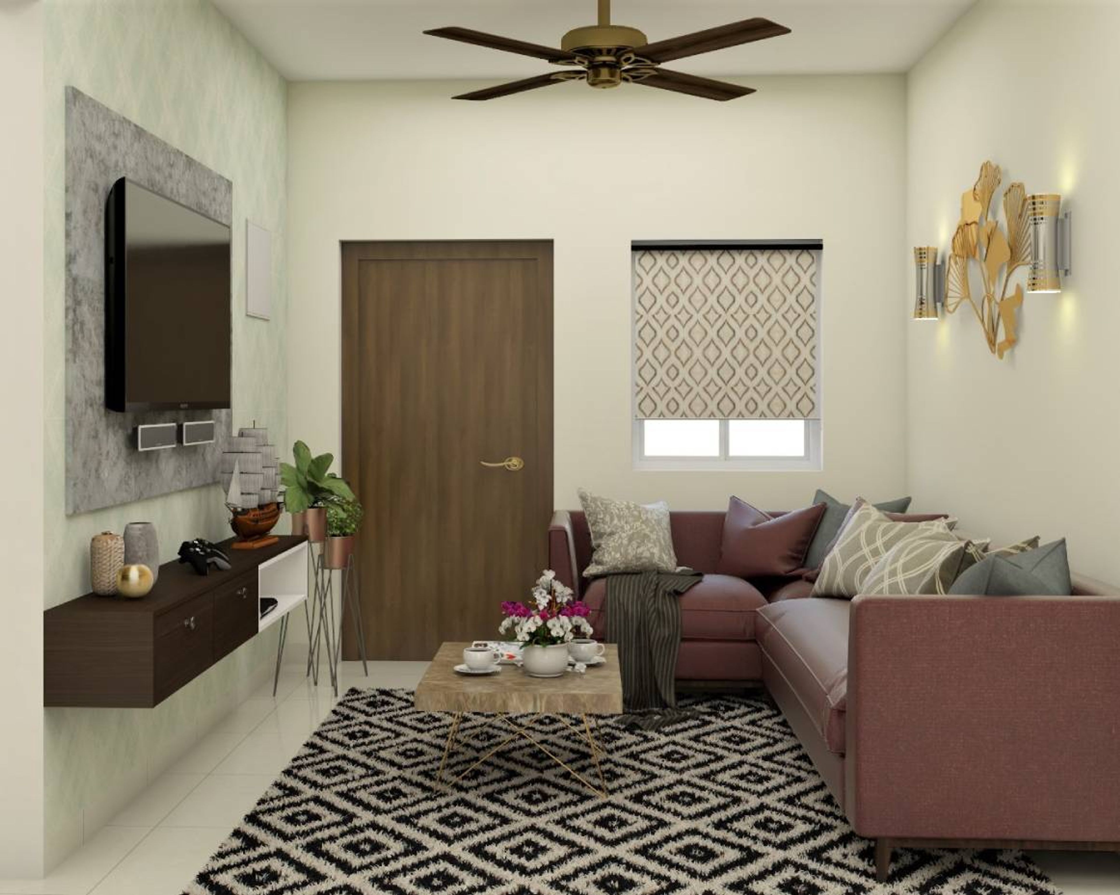 Modern Living Room Design With Sleek Interiors